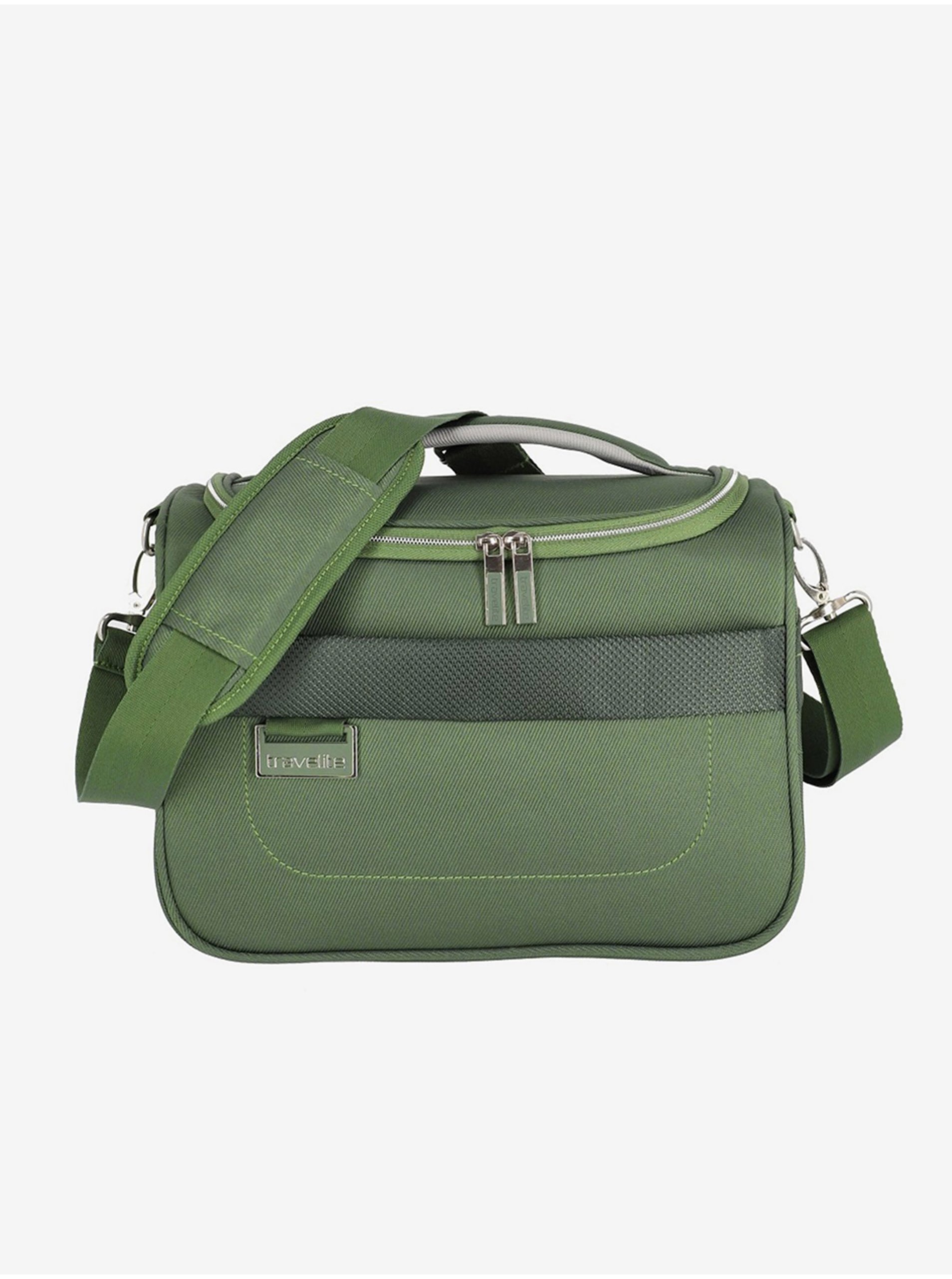 Levně Zelená dámská kosmetická taška Travelite Miigo Beauty case Green