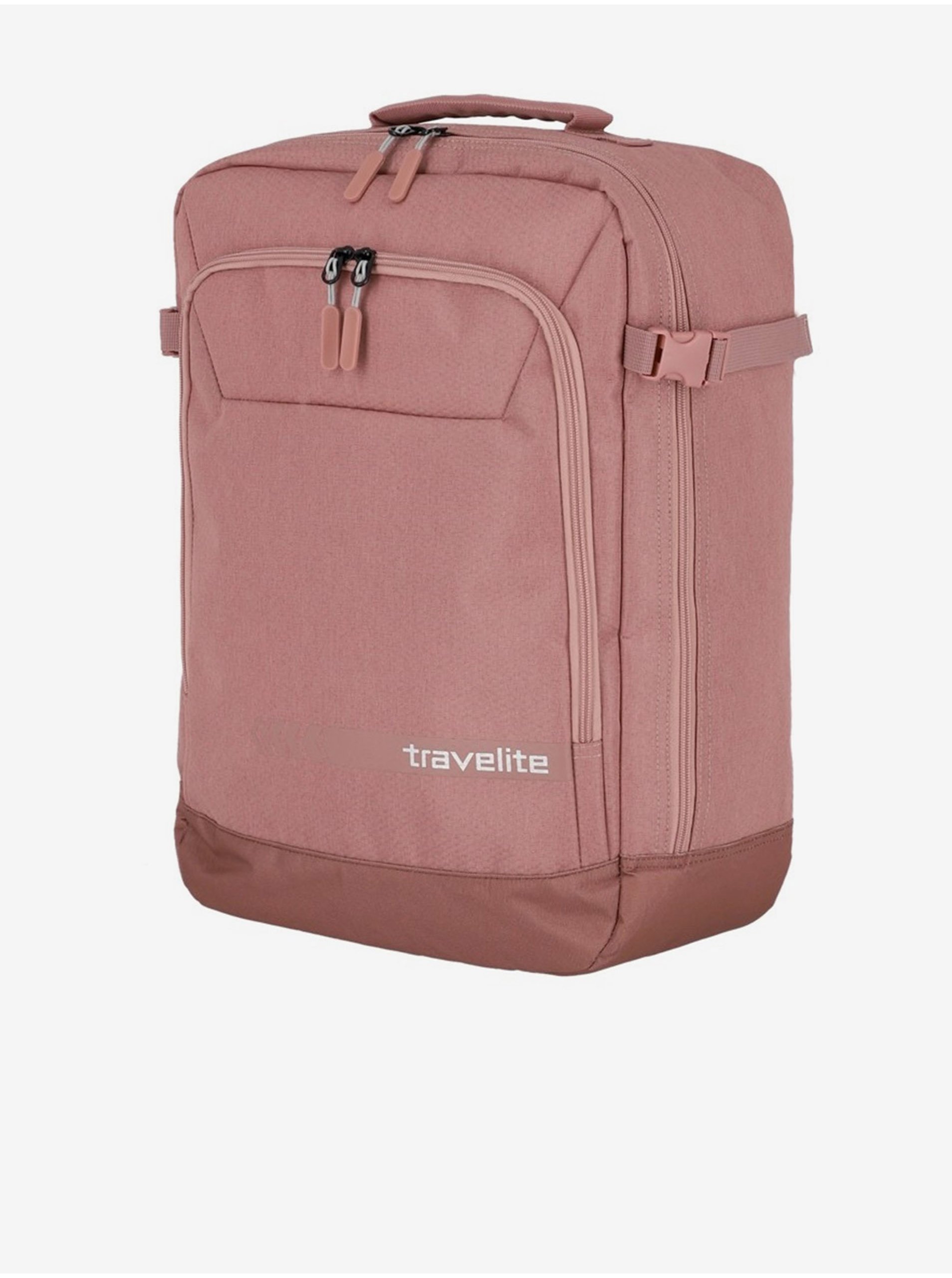 Levně Růžový dámský cestovní batoh Travelite Kick Off Multibag Backpack Rosé