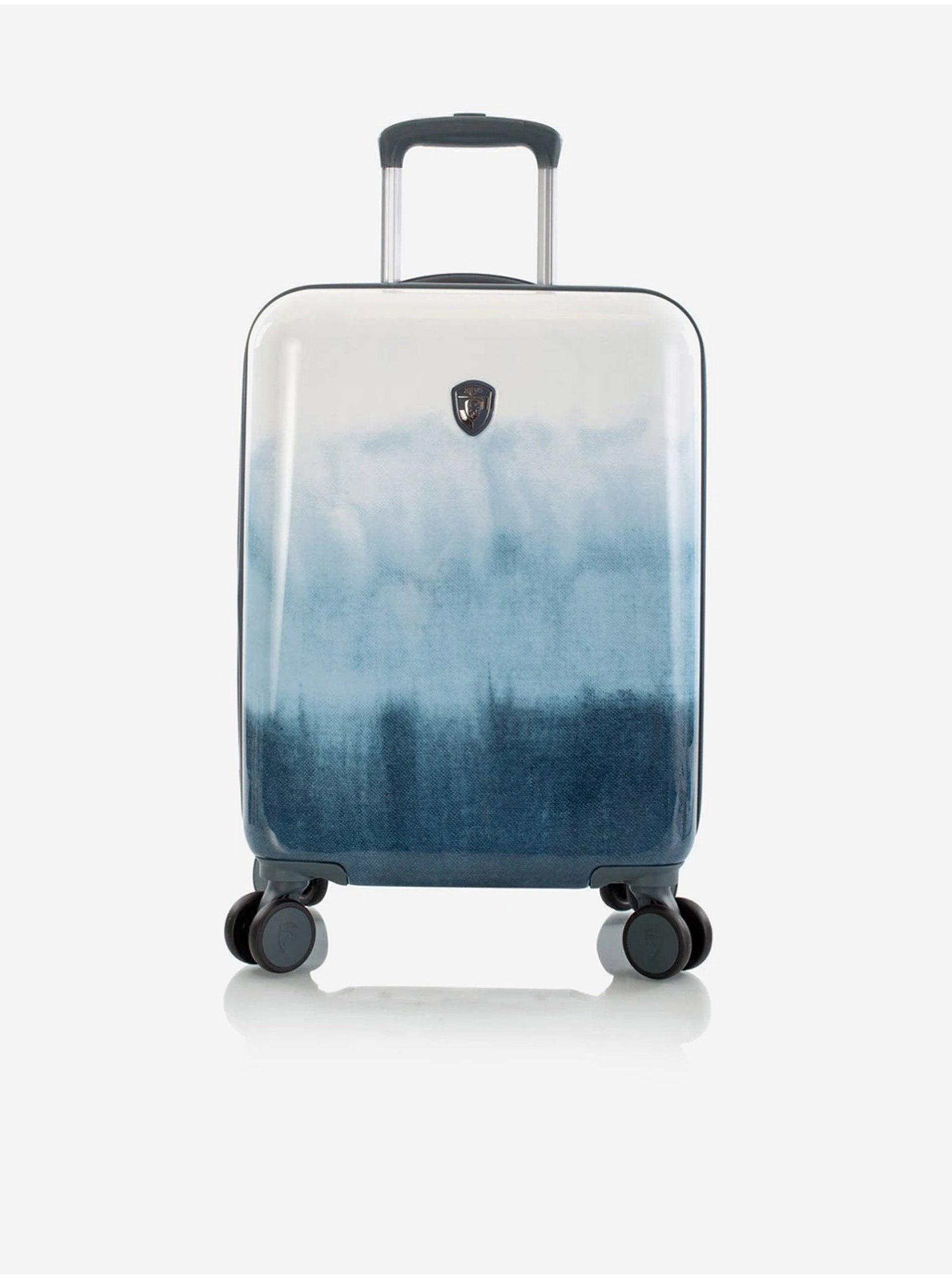 Levně Bílo-modrý cestovní kufr Heys Tie-Dye Blue S