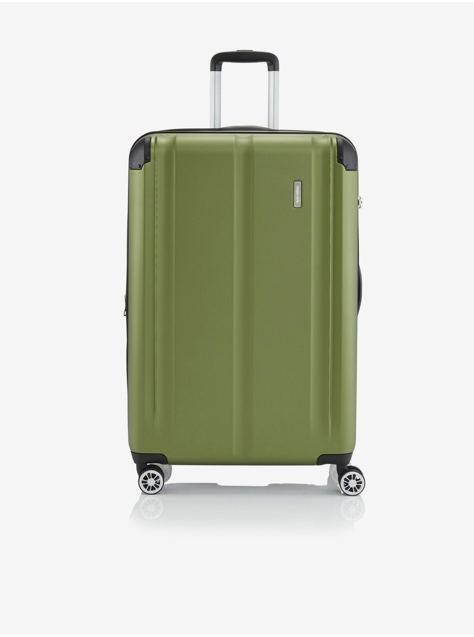 Levně Zelený cestovní kufr Travelite City 4w L Green