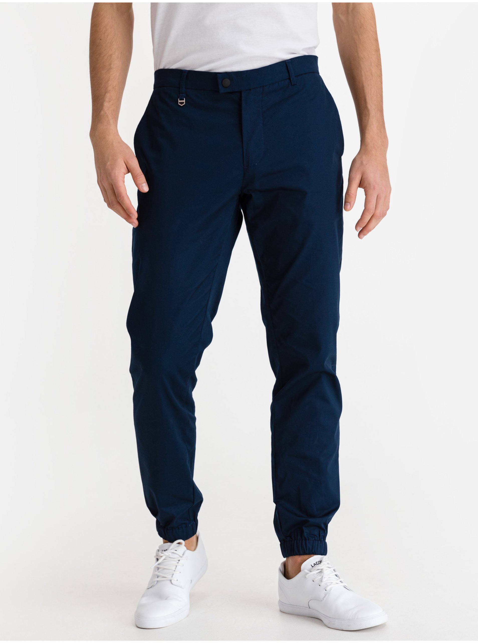 Lacno Voľnočasové nohavice pre mužov Antony Morato - modrá