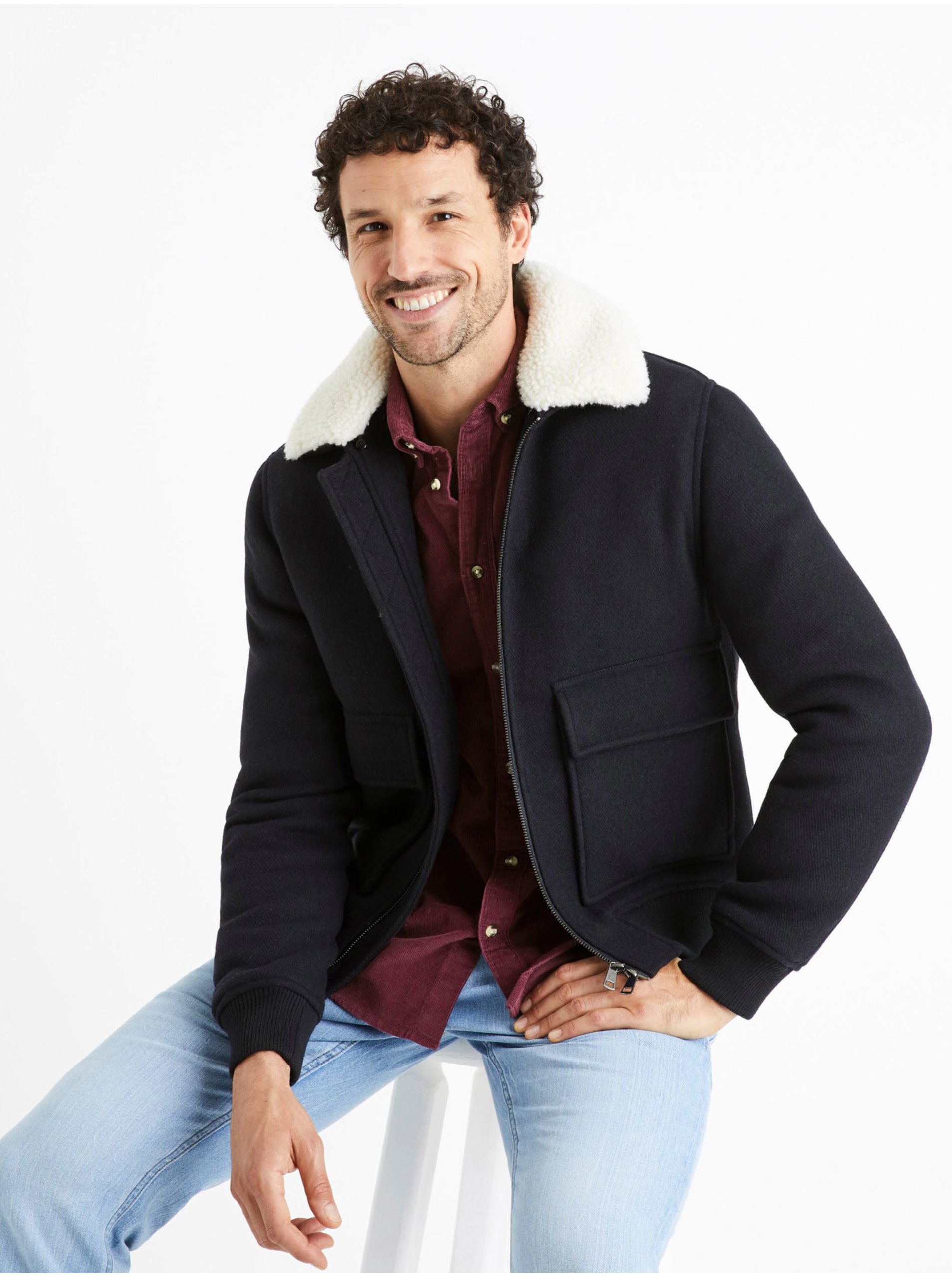 Celio Bunda bomber na zip Cuaviator - Pánské