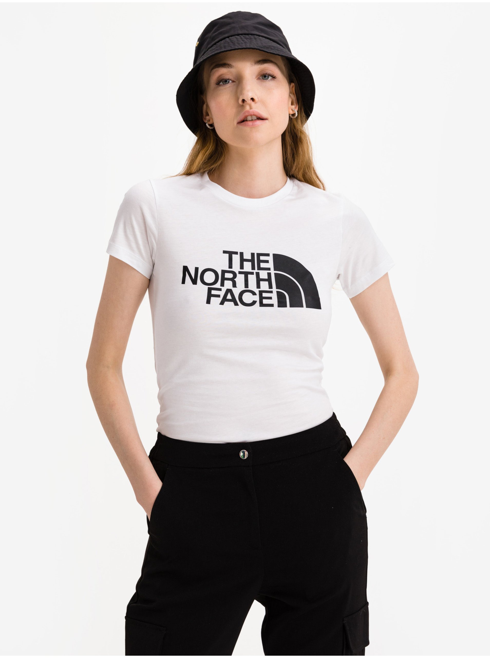 Lacno Tričká s krátkym rukávom pre ženy The North Face - biela