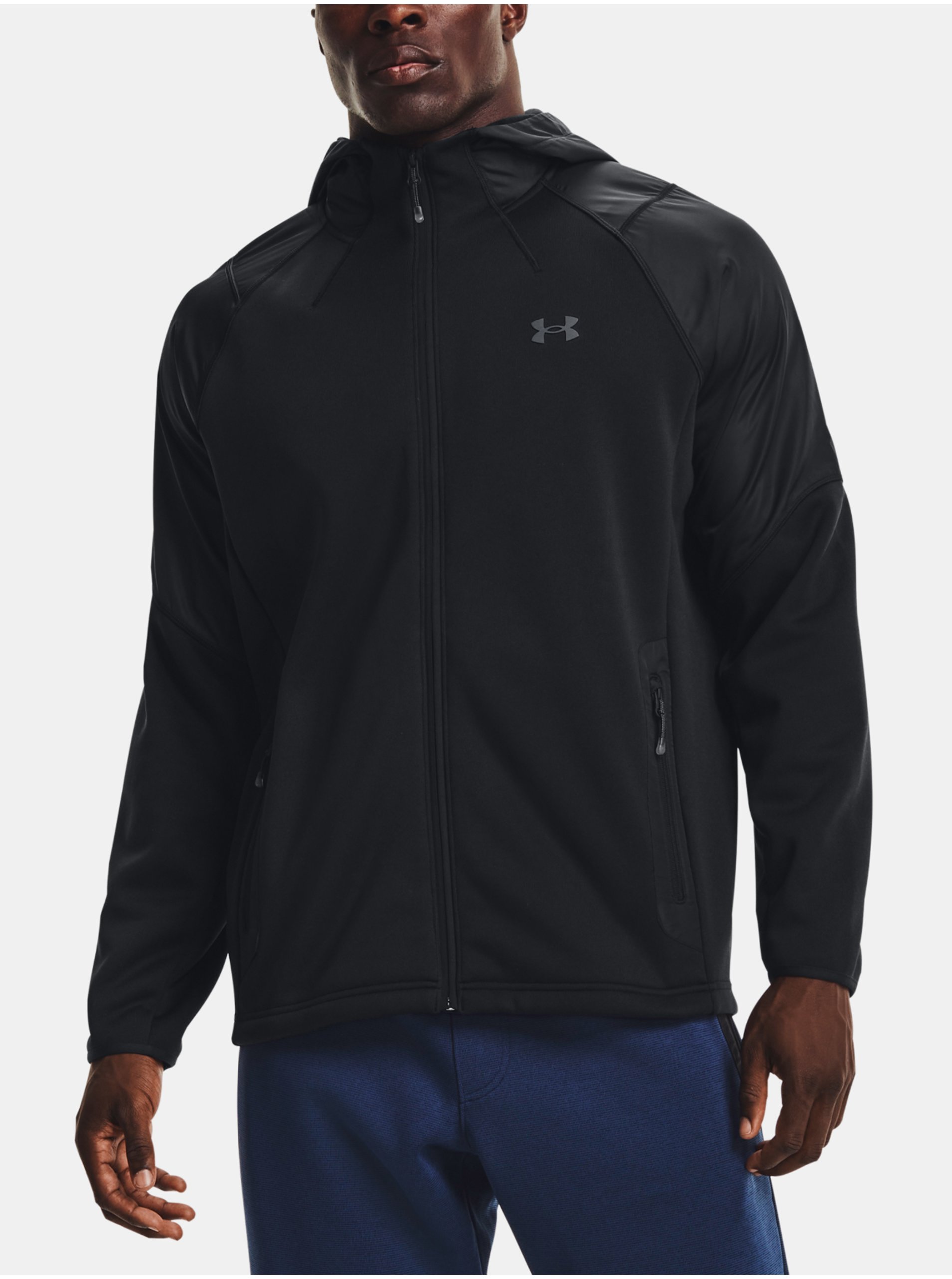 E-shop Černá pánská lehká bunda Under Armour UA Essential Swacket