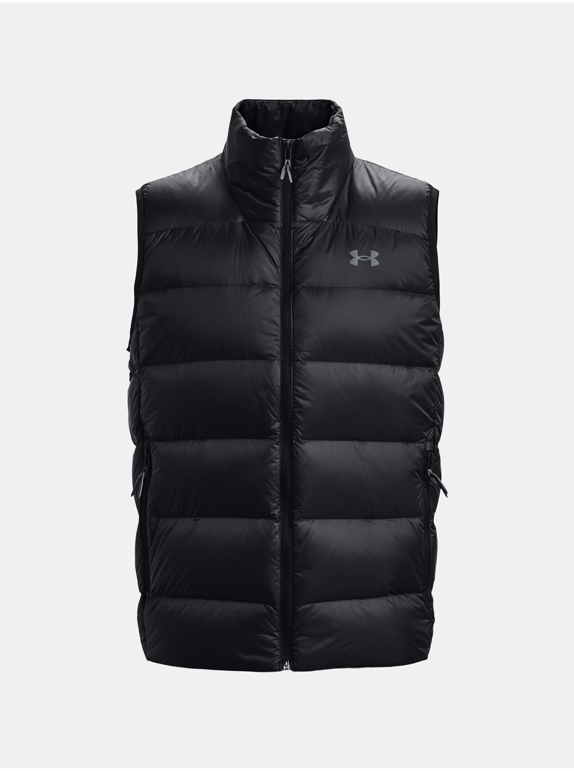 Levně Černá pánská péřová prošívaná vesta Under Armour Down 2.0 Vest