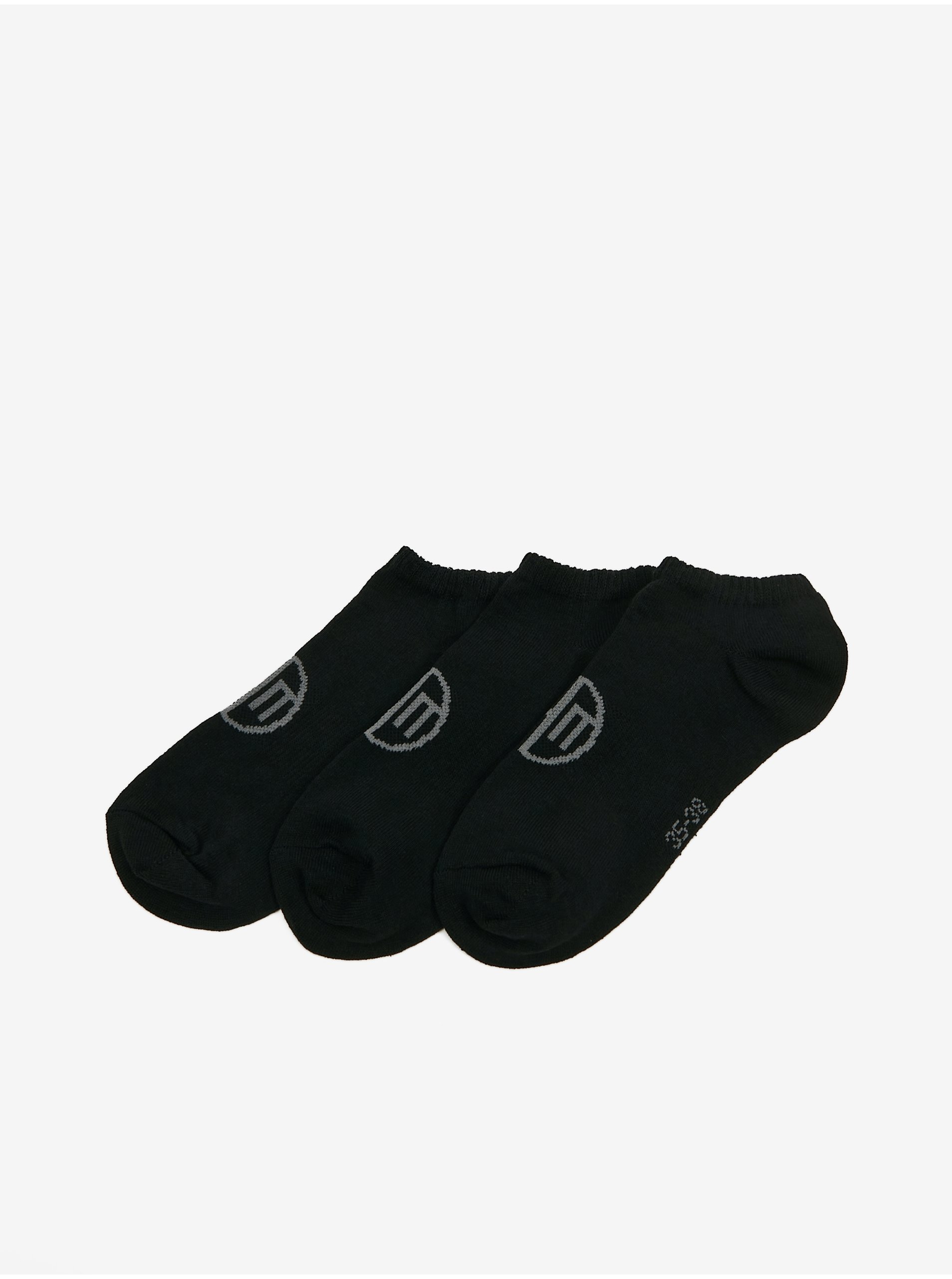 Levně Sada tří párů ponožek v černé barvě SAM 73 Detate