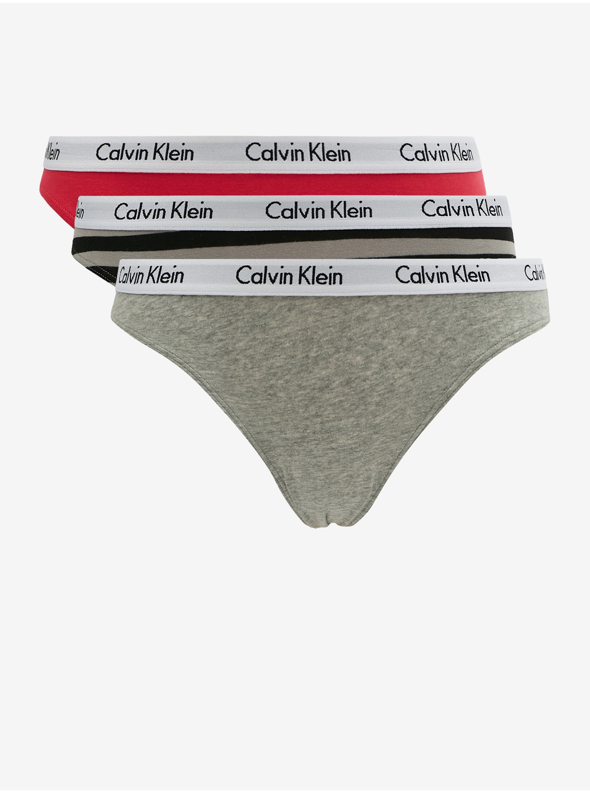 Lacno Nohavičky pre ženy Calvin Klein Underwear - sivá, červená