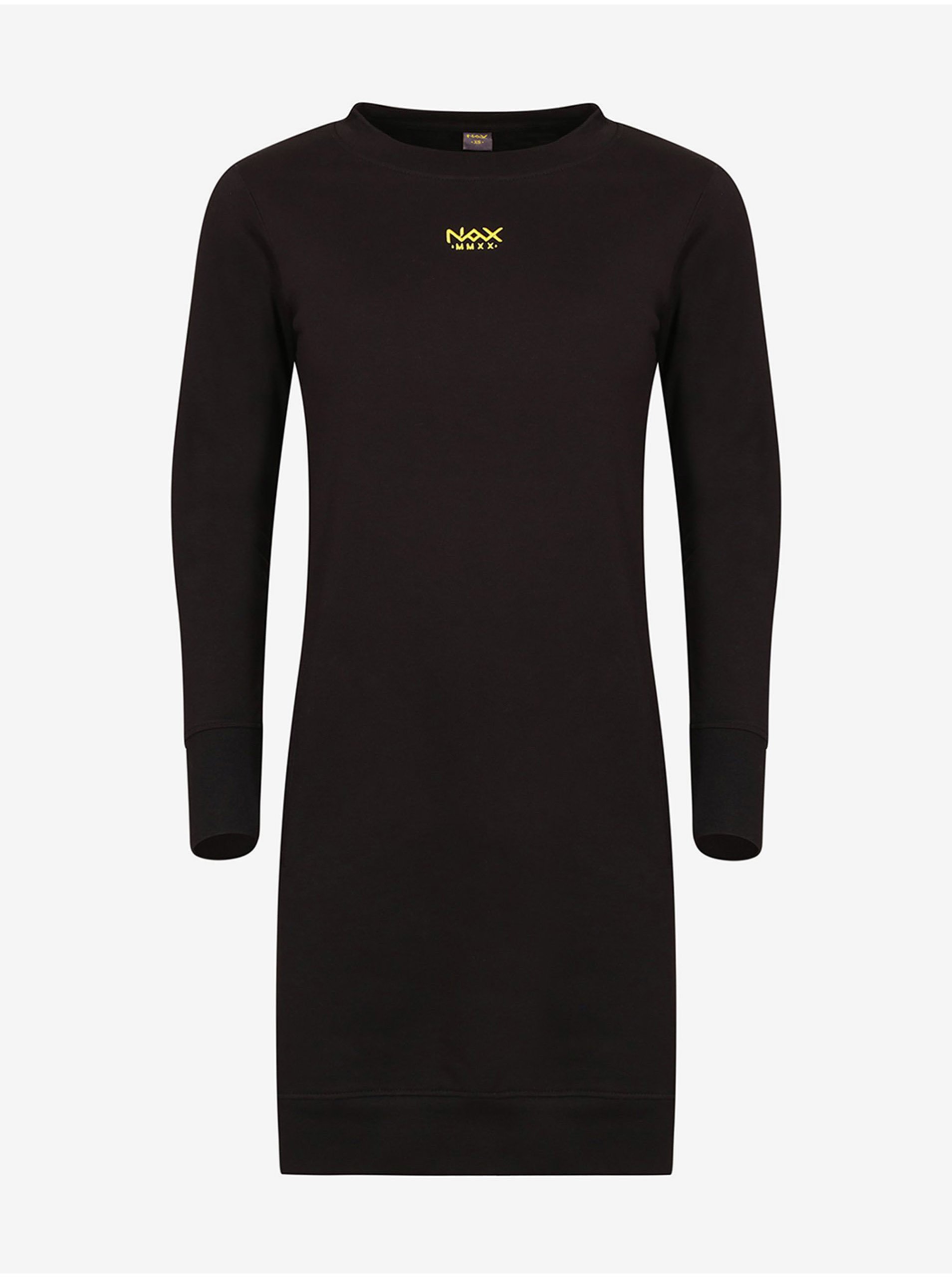 E-shop Černé dámské mikinové šaty NAX Umeba