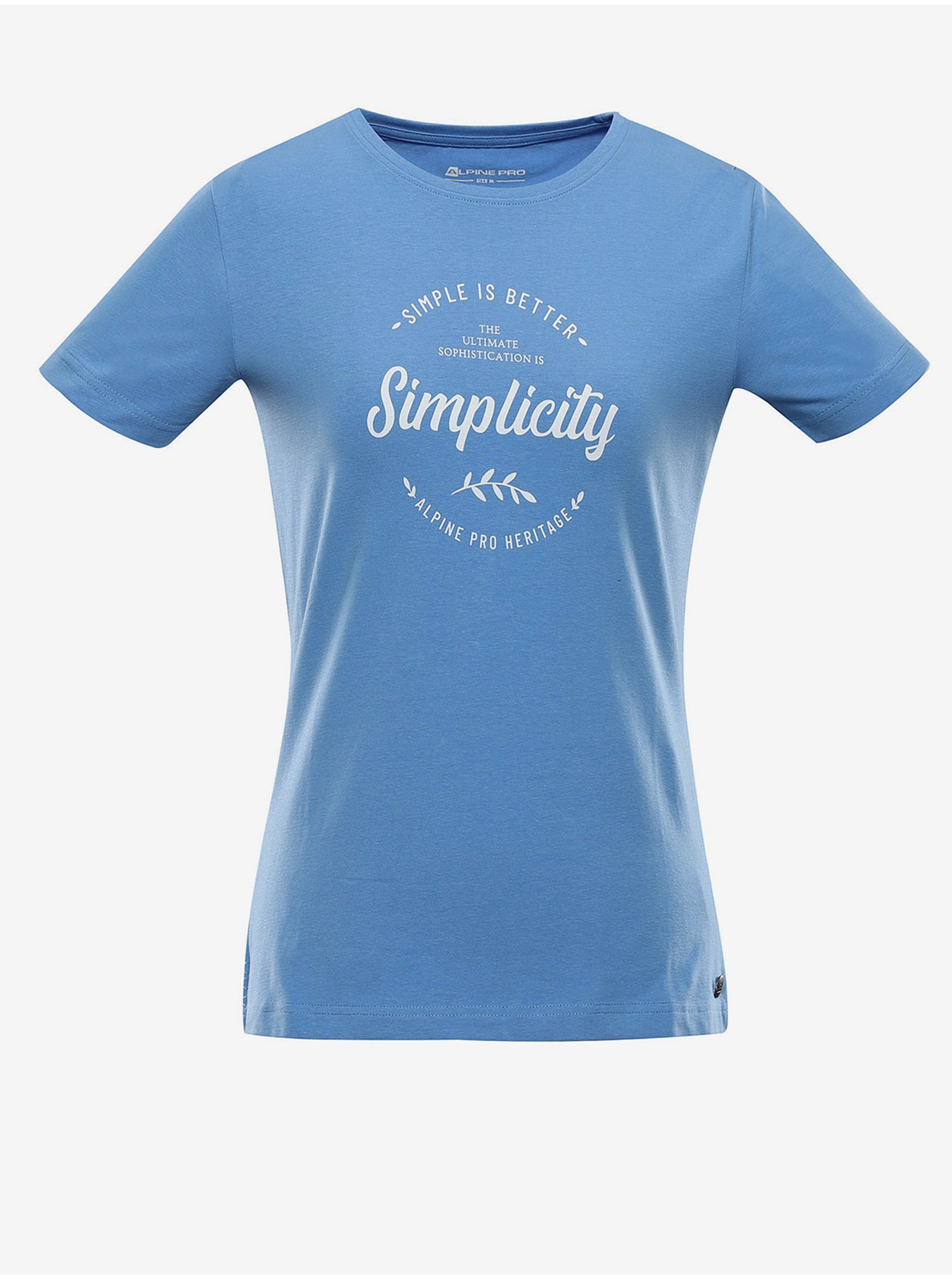 E-shop Modré dámské tričko ALPINE PRO Allona