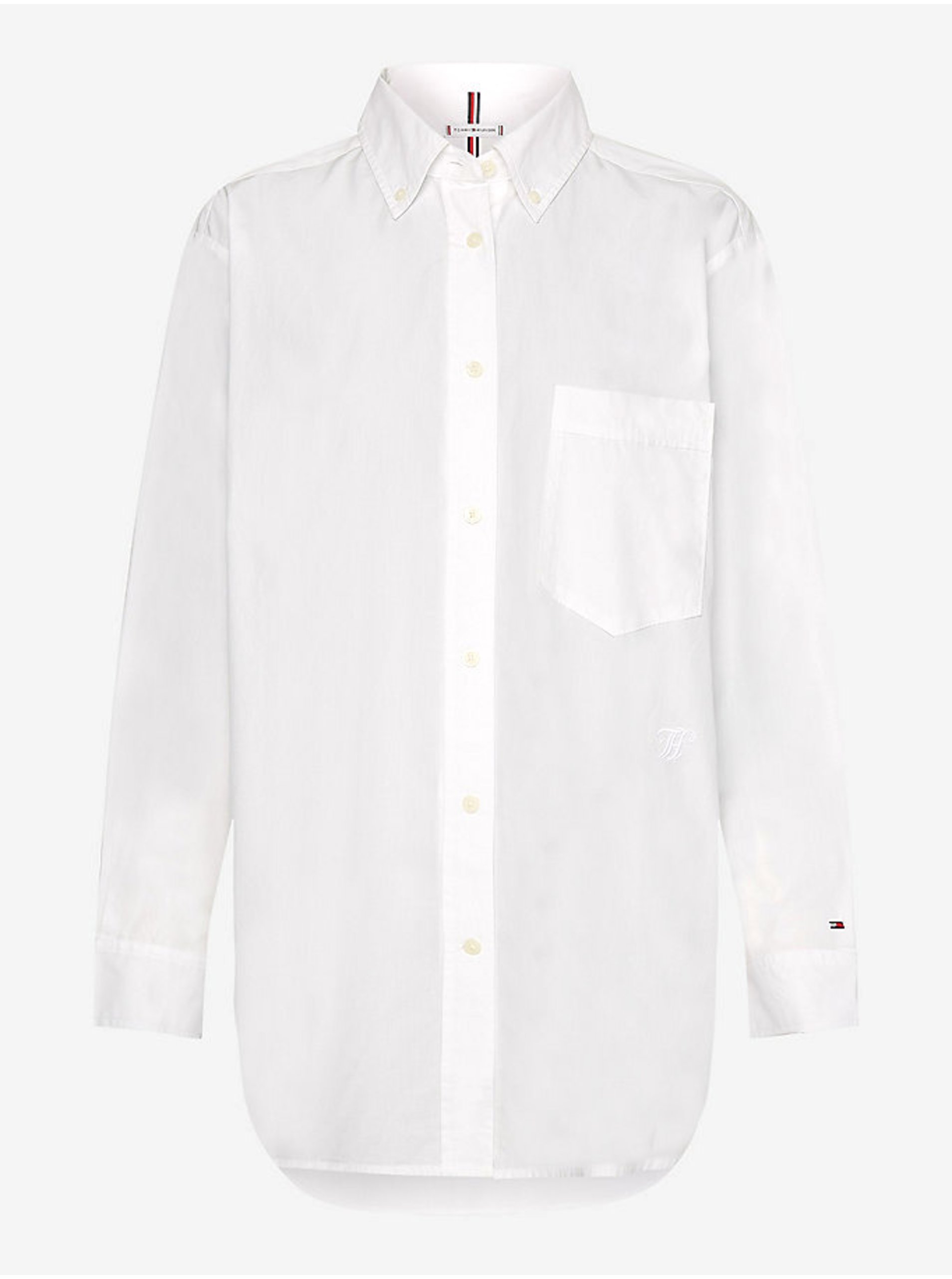 Bílá dámská oversize košile Tommy Hilfiger