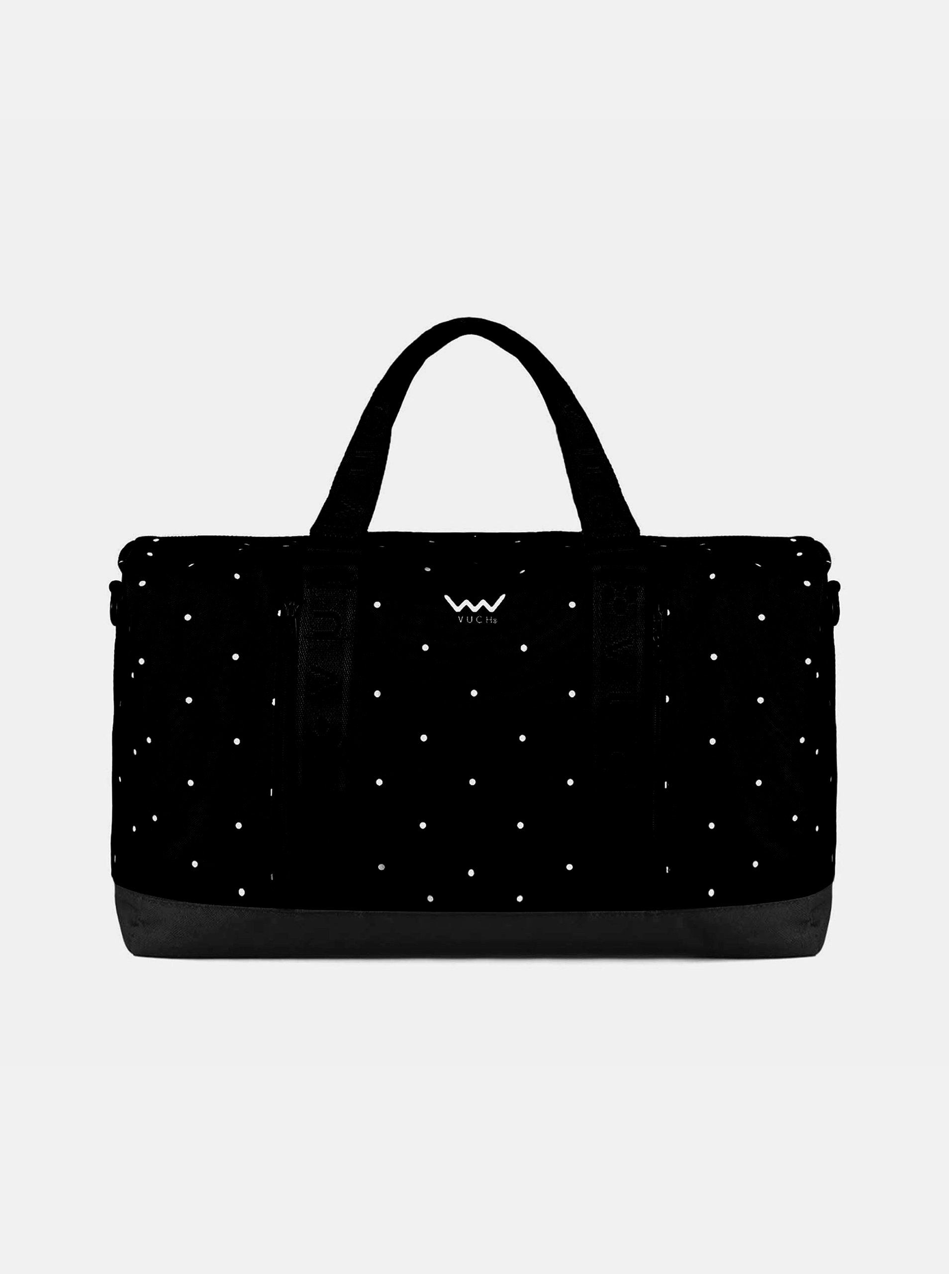 E-shop Černá puntíkovaná cestovní taška VUCH Islana
