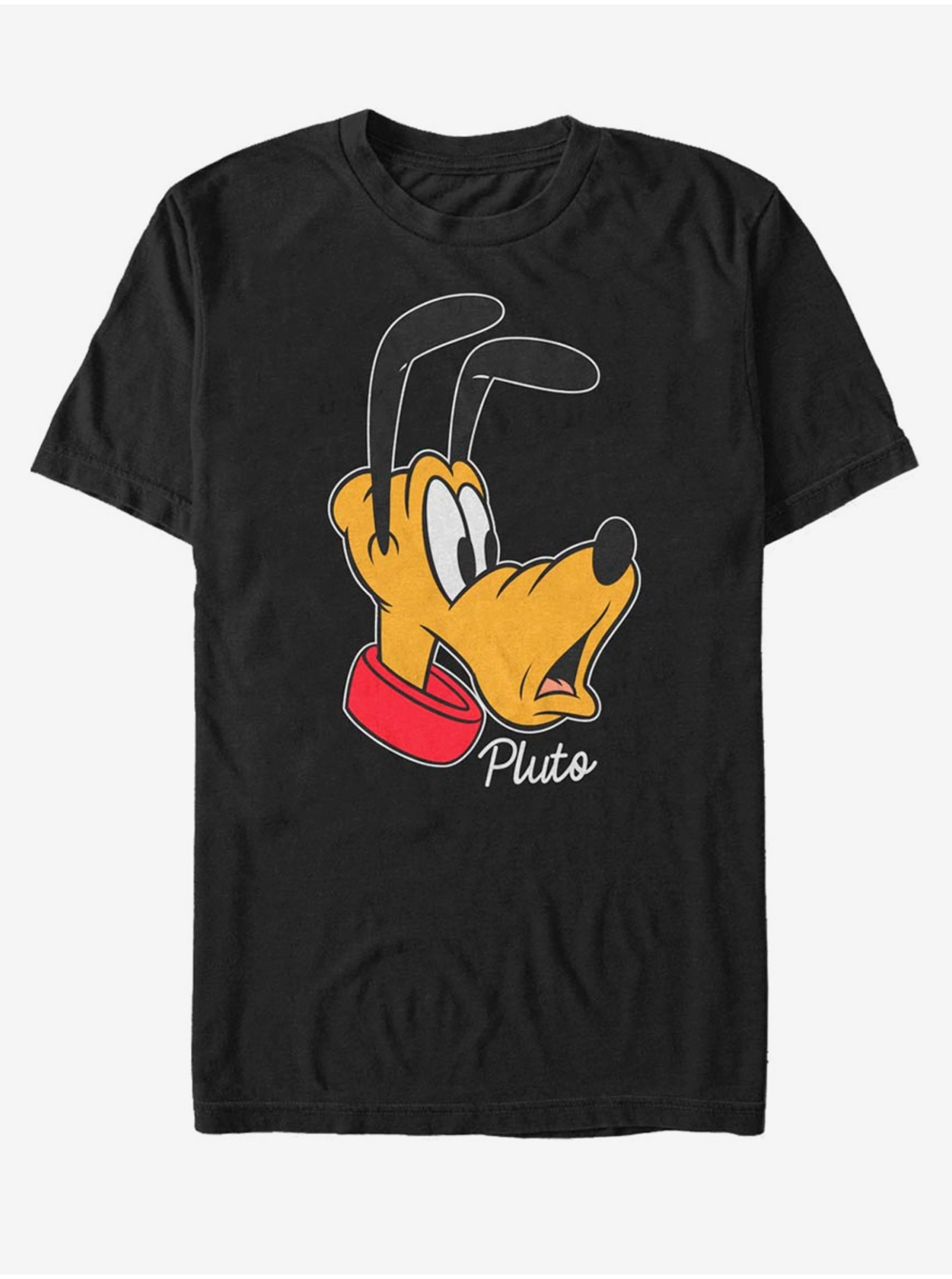 Levně Černé unisex tričko ZOOT. FAN Disney Pluto
