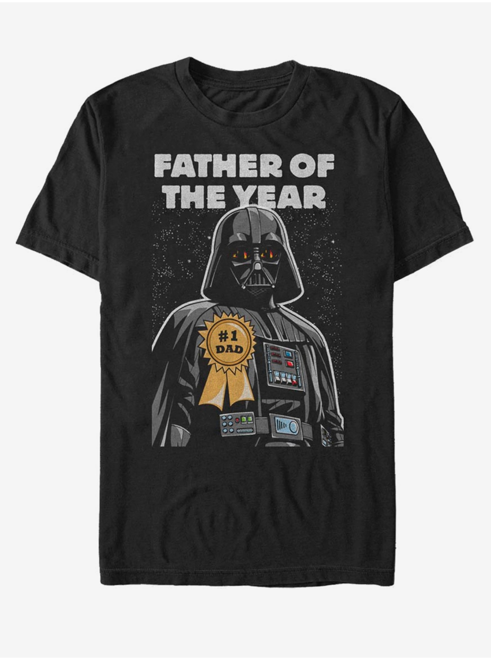 Lacno Černé unisex tričko ZOOT.Fan Darth Vader Father Of The Year