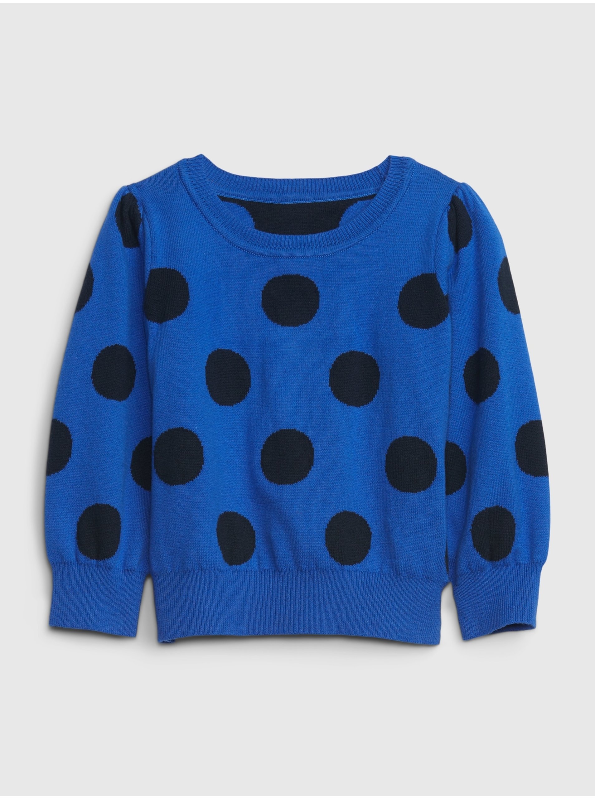 E-shop Modrý dievčenský bodkovaný sveter GAP