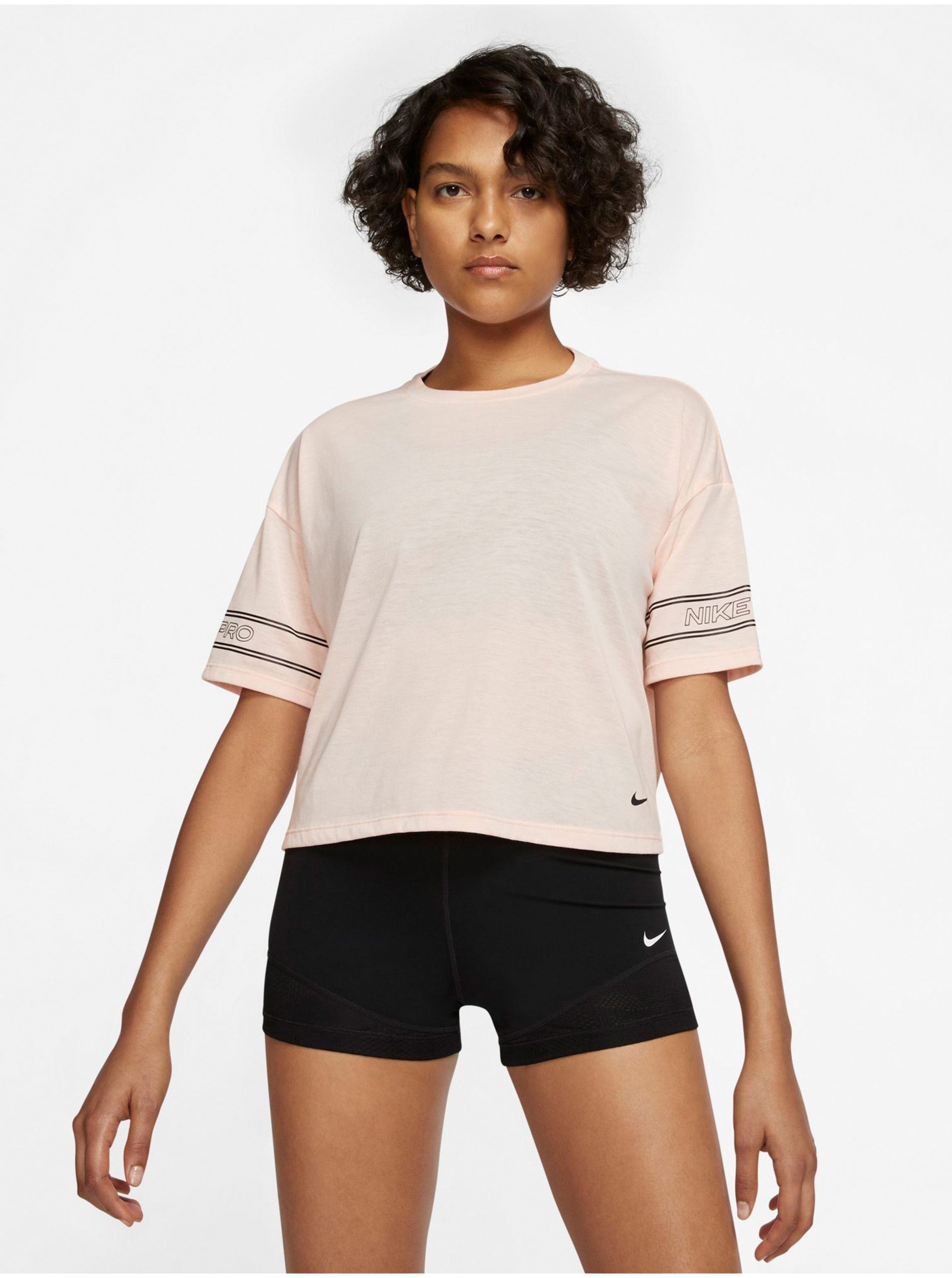 Lacno Tričká s krátkym rukávom pre ženy Nike - ružová