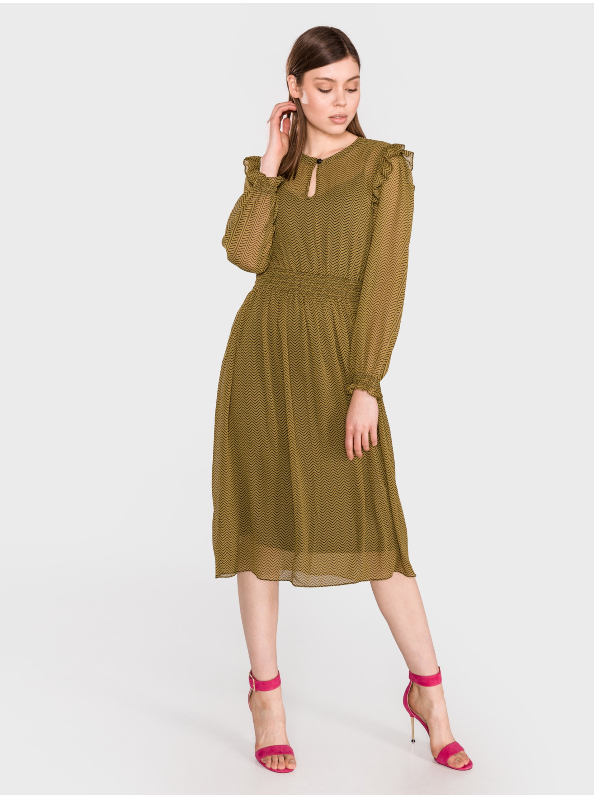E-shop Šaty na denné nosenie pre ženy Scotch & Soda - zelená