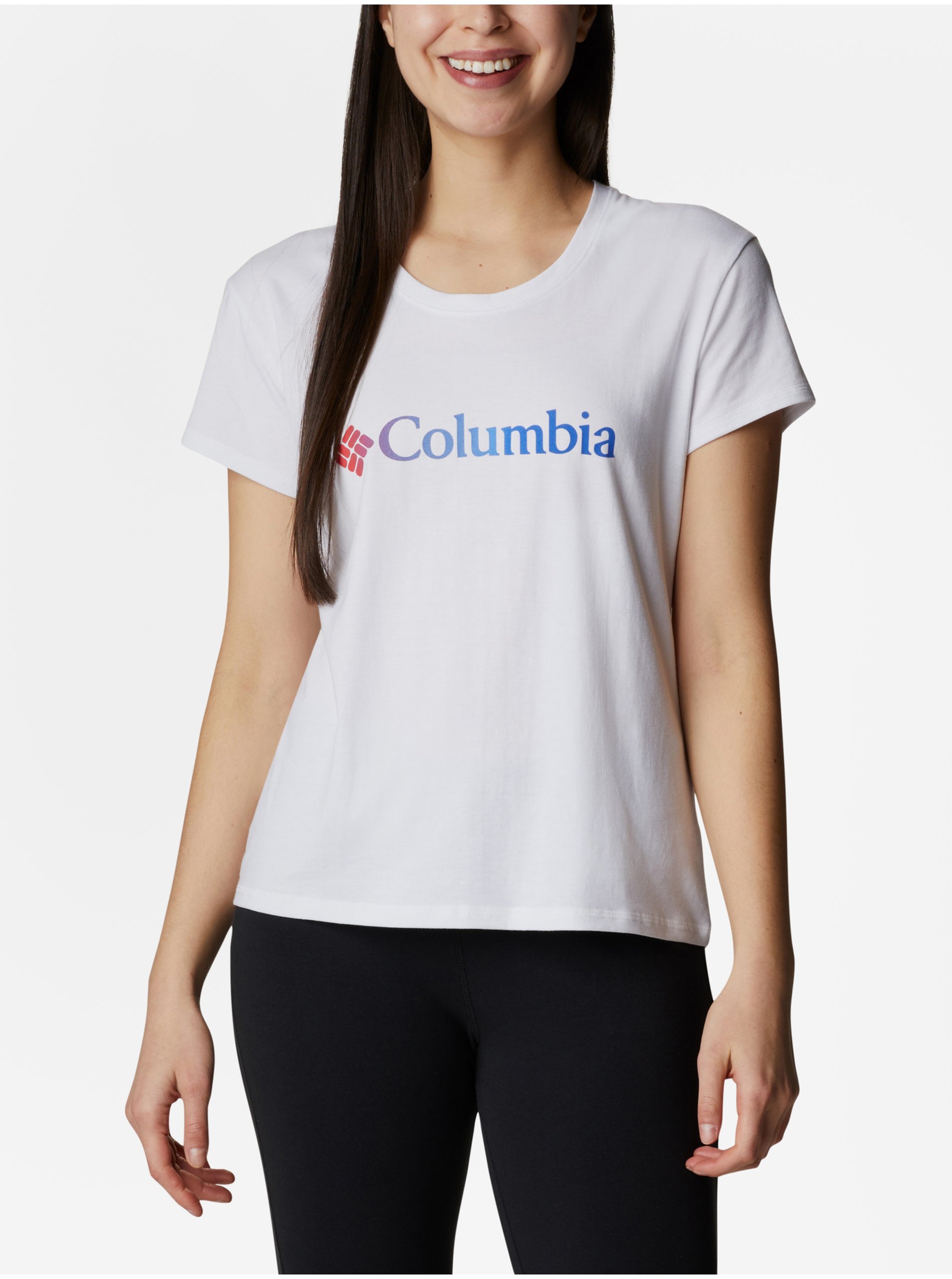 E-shop Tričká s krátkym rukávom pre ženy Columbia - biela