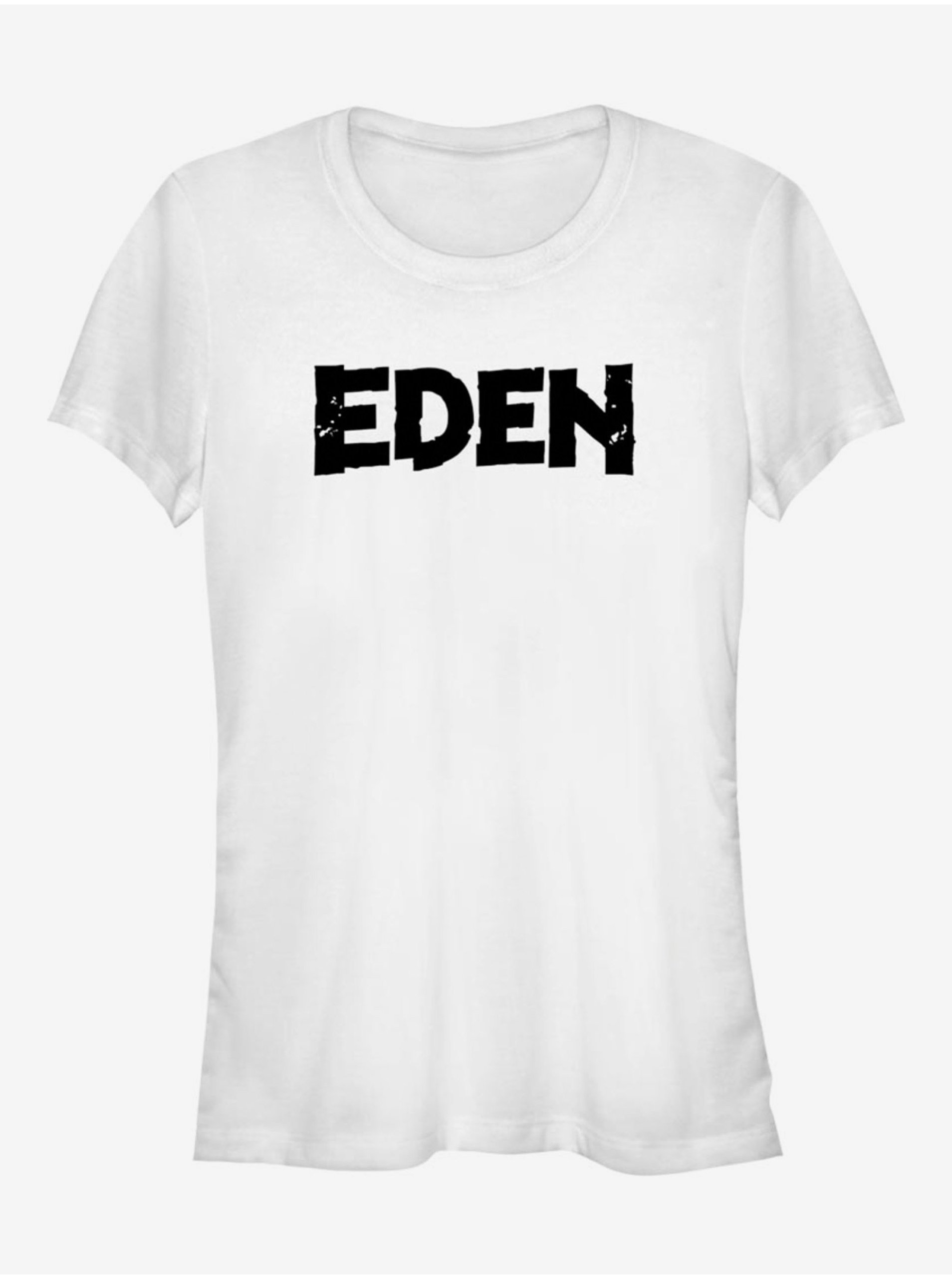 Lacno Biele dámske tričko Netflix Eden Logo