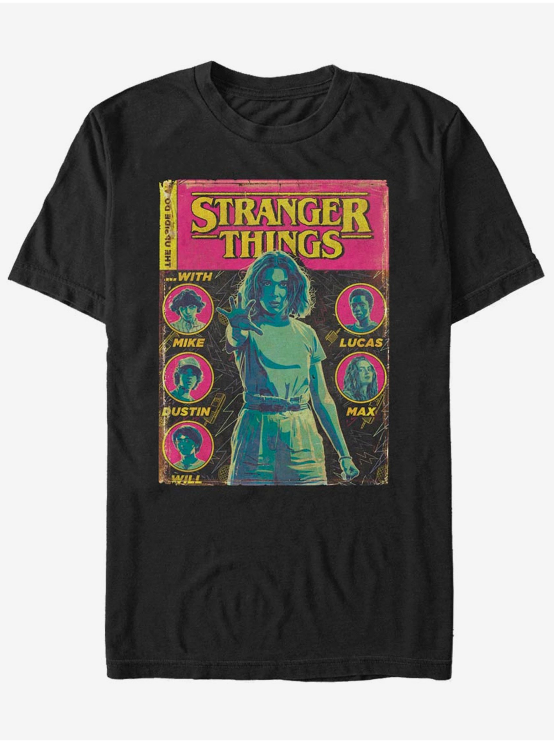 Levně Komiksová obálka Stranger Things ZOOT. FAN Netflix - unisex tričko