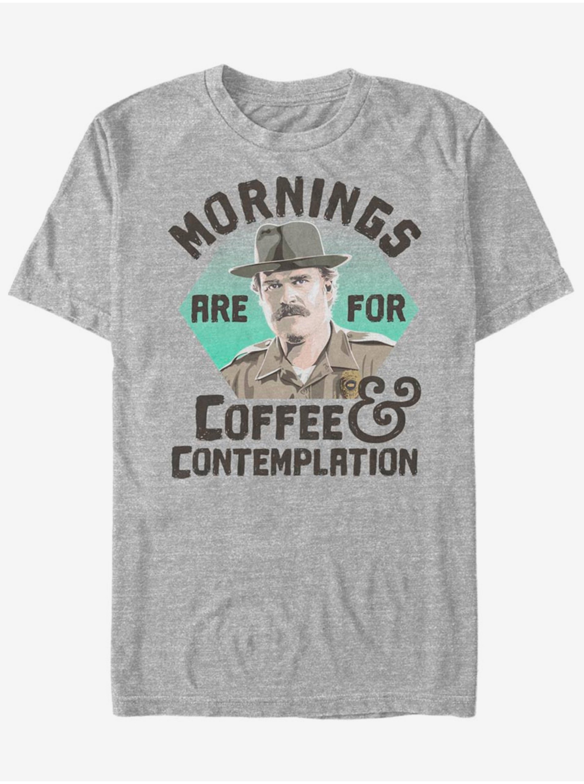 Lacno Hopper Mornings Are For Coffee Contemplation ZOOT. FAN Netflix - unisex tričko