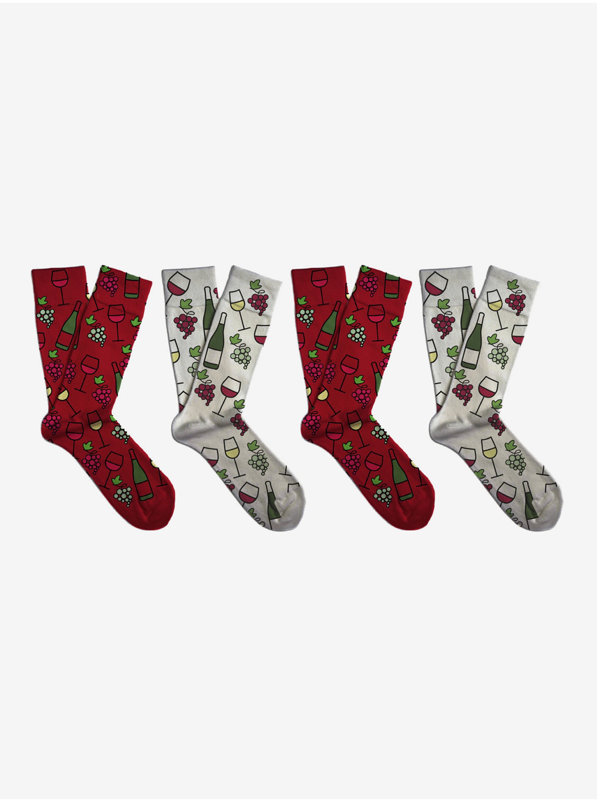 E-shop Soxit Vinný dárkový set unisex ponožek