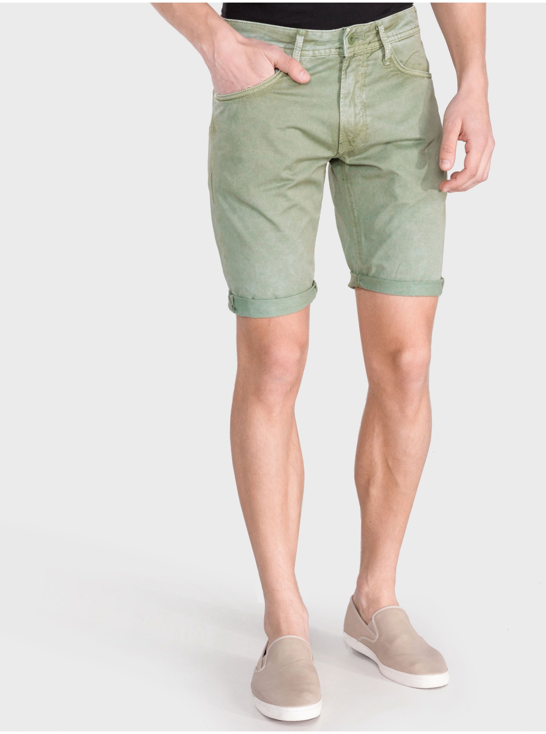 E-shop Kraťasy pre mužov Pepe Jeans - zelená