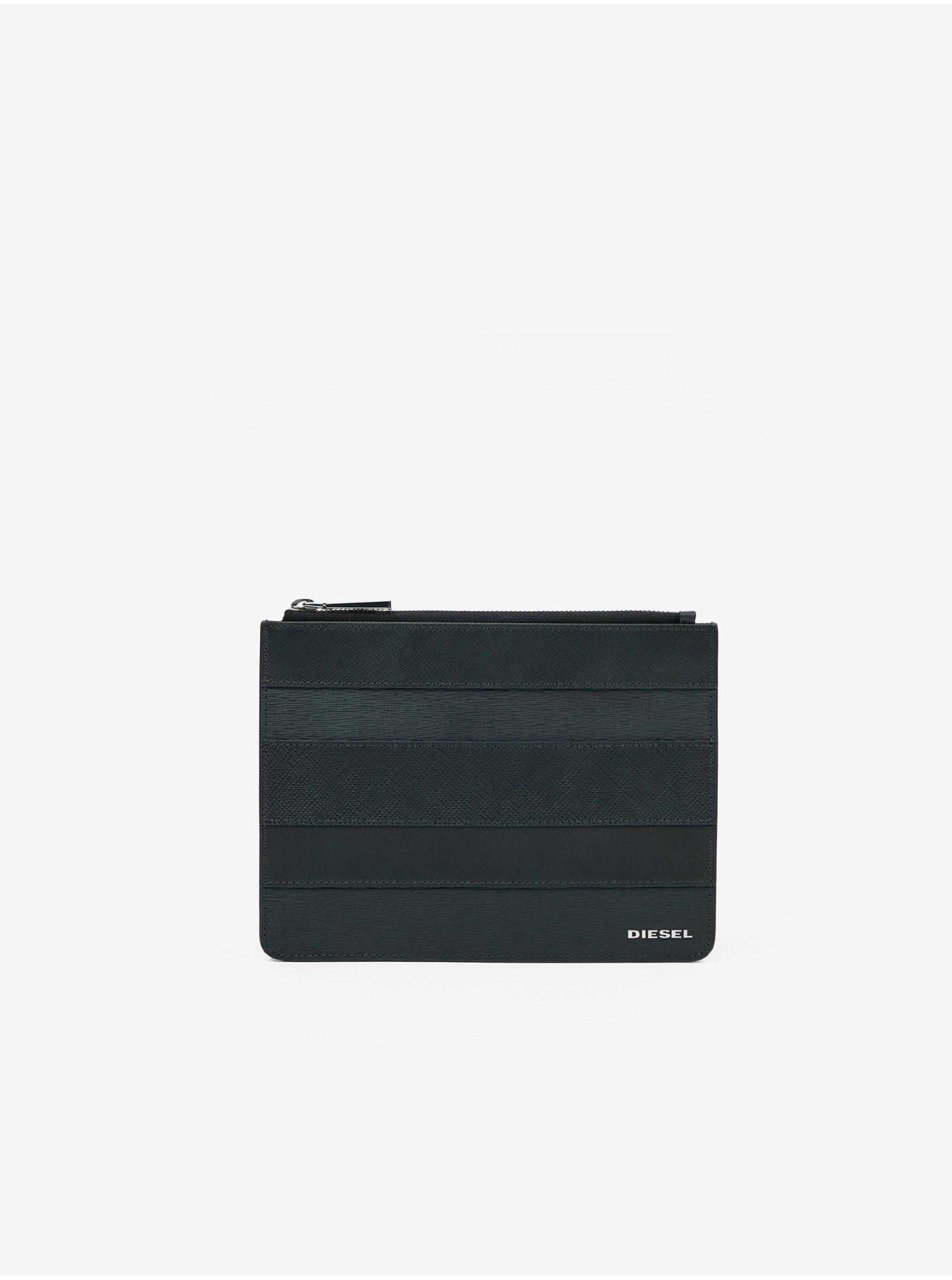 E-shop Čierna kožená peňaženka Diesel Slyv