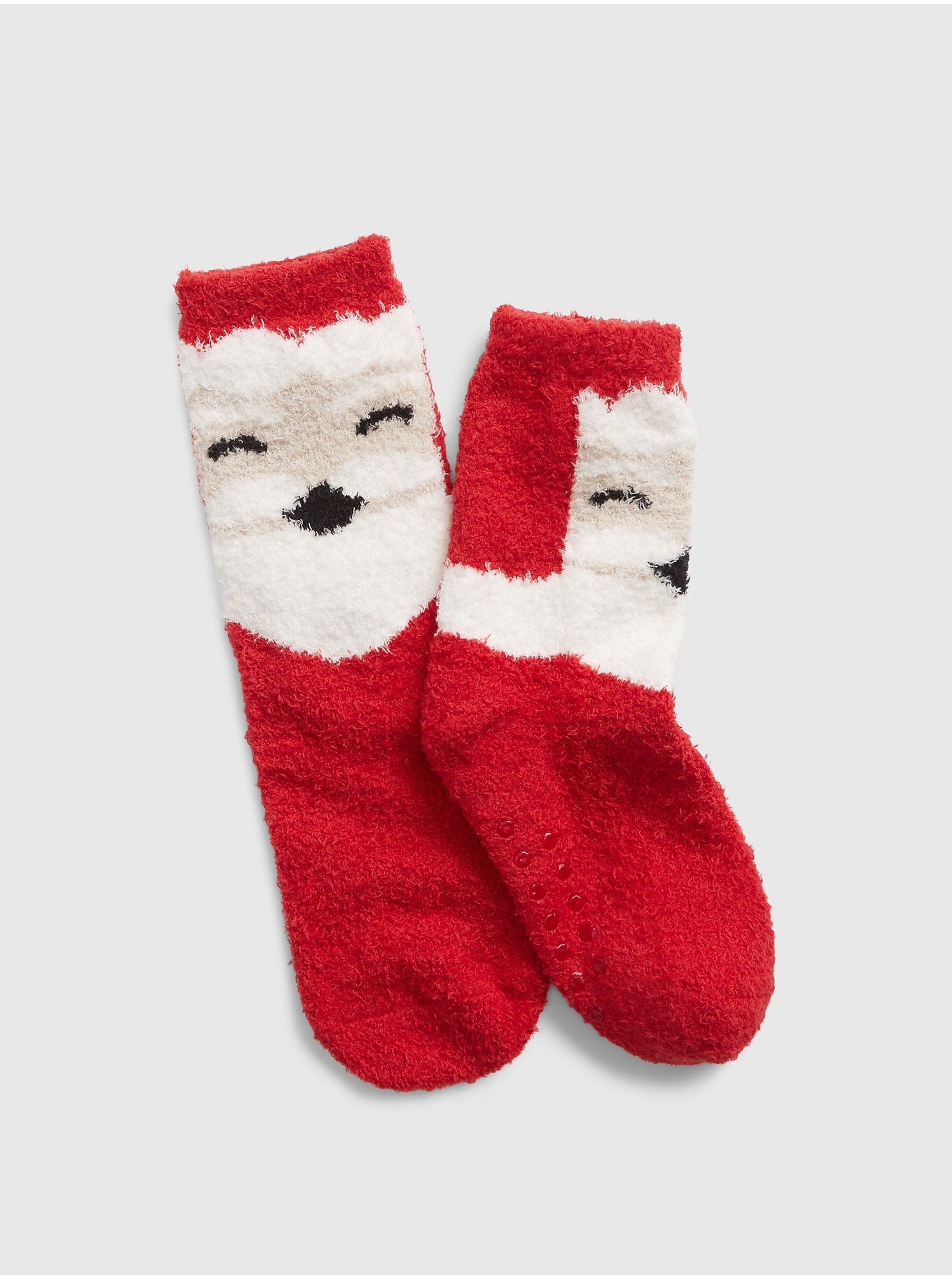 Lacno Červené dětské ponožky GAP Santa