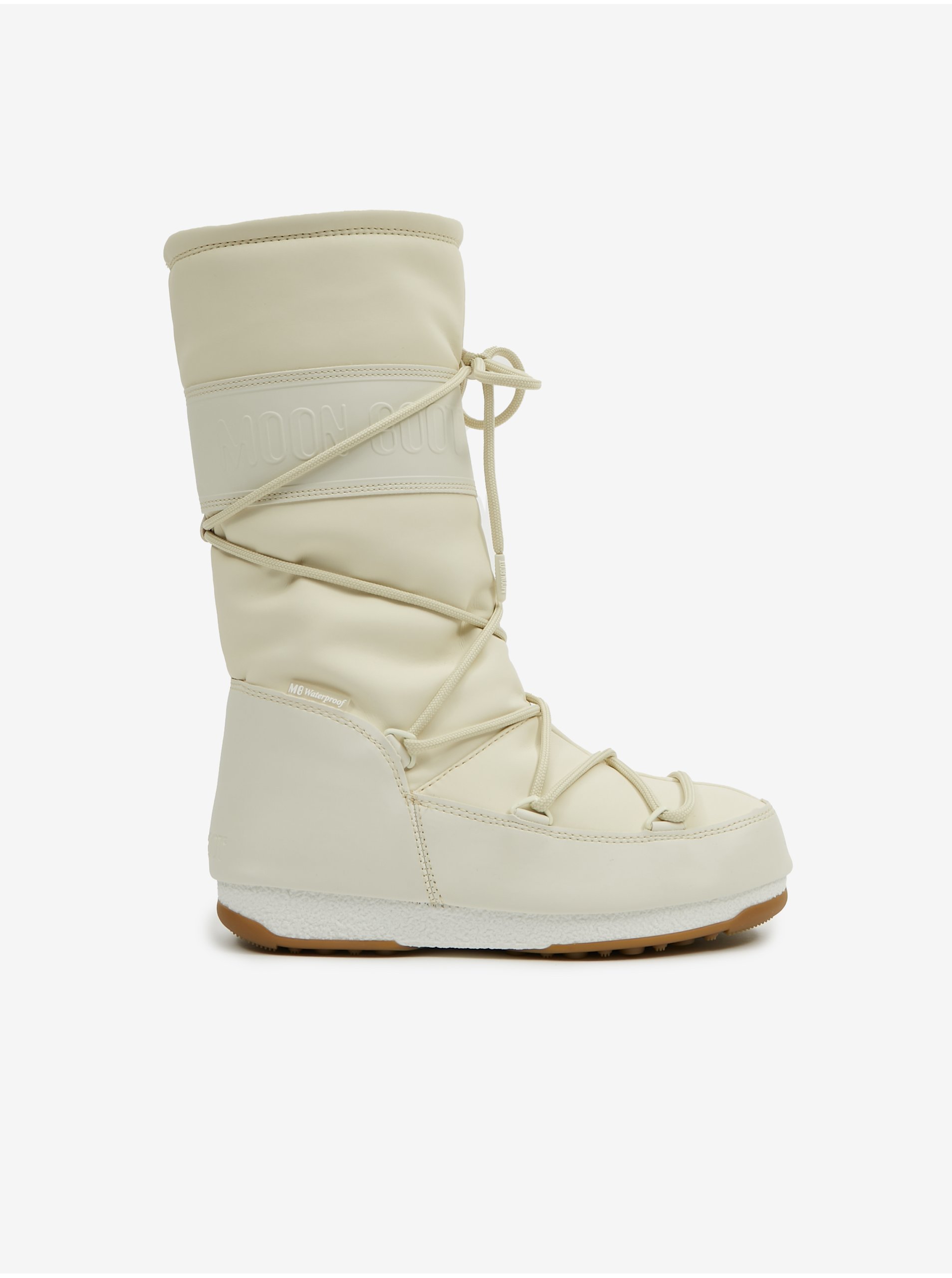 Lacno Zimná obuv pre ženy Moon Boot - krémová