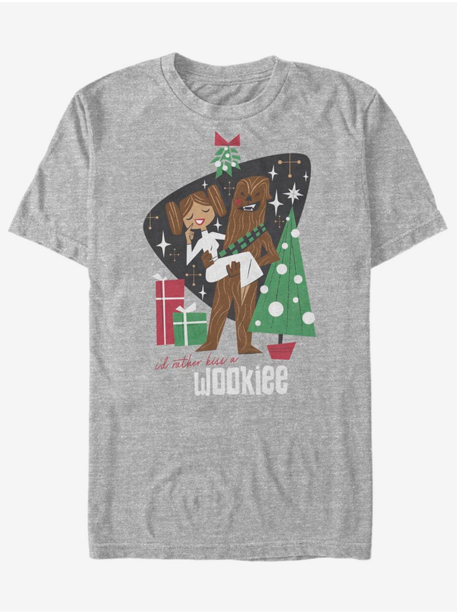 Levně Leia a Chewbacca - Kiss a Wookiee ZOOT. FAN Star Wars - unisex tričko