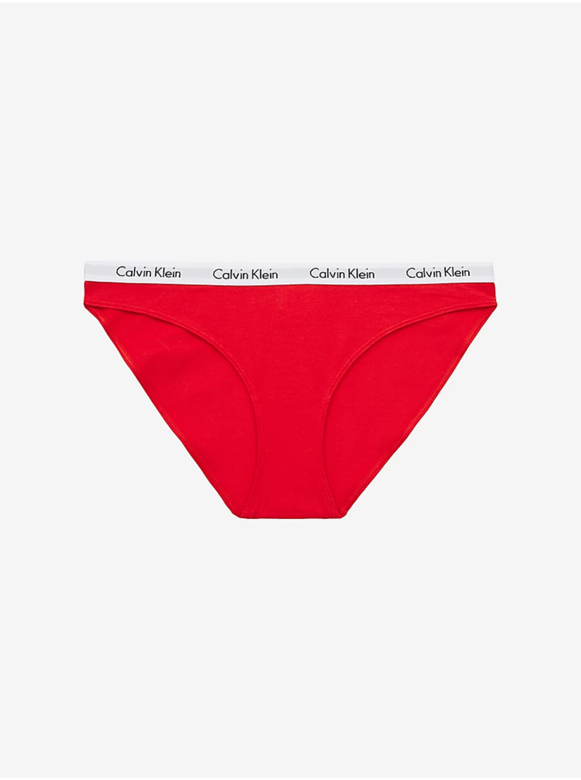 Levně Červené dámské kalhotky Calvin Klein Underwear