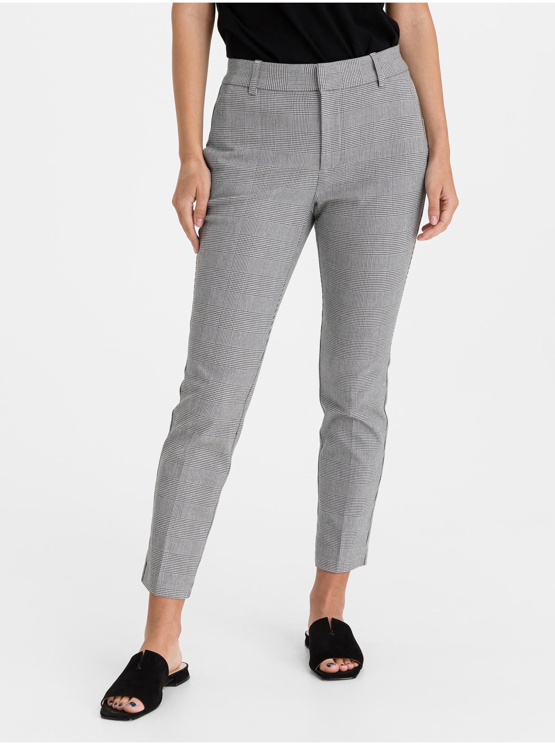 E-shop Nohavice slim ankle pants Šedá