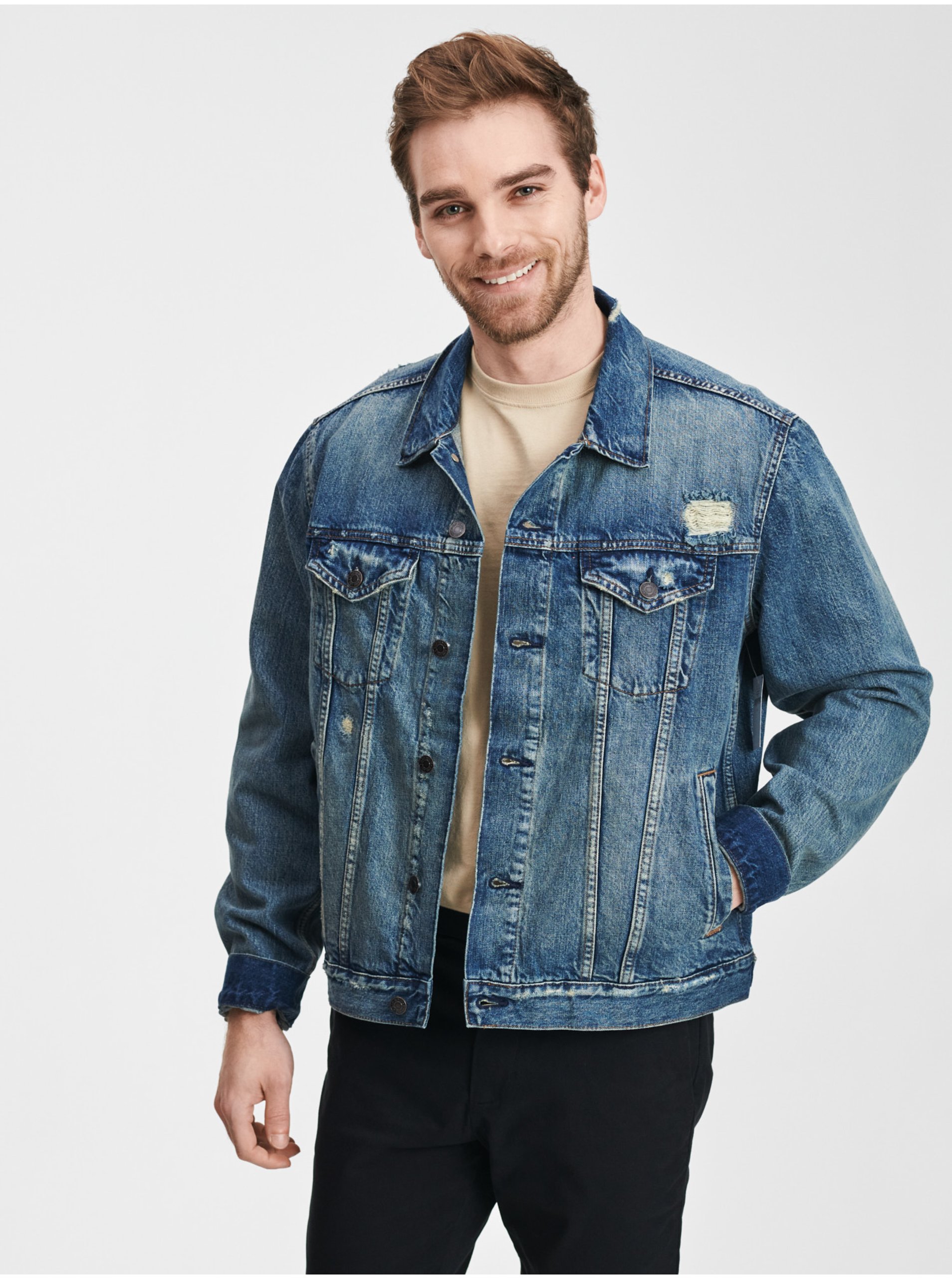 E-shop Džínsová bunda icon denim jacket Modrá