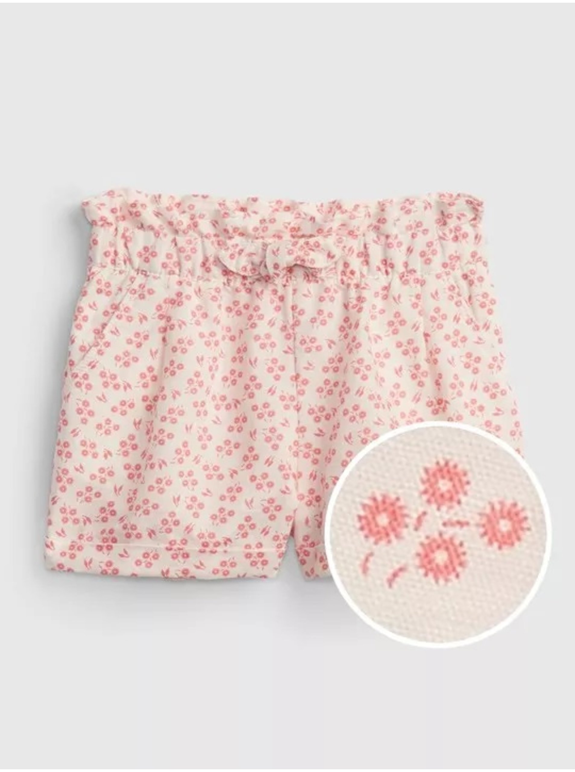 Levně Růžové holčičí dětské kraťasy utility shorts