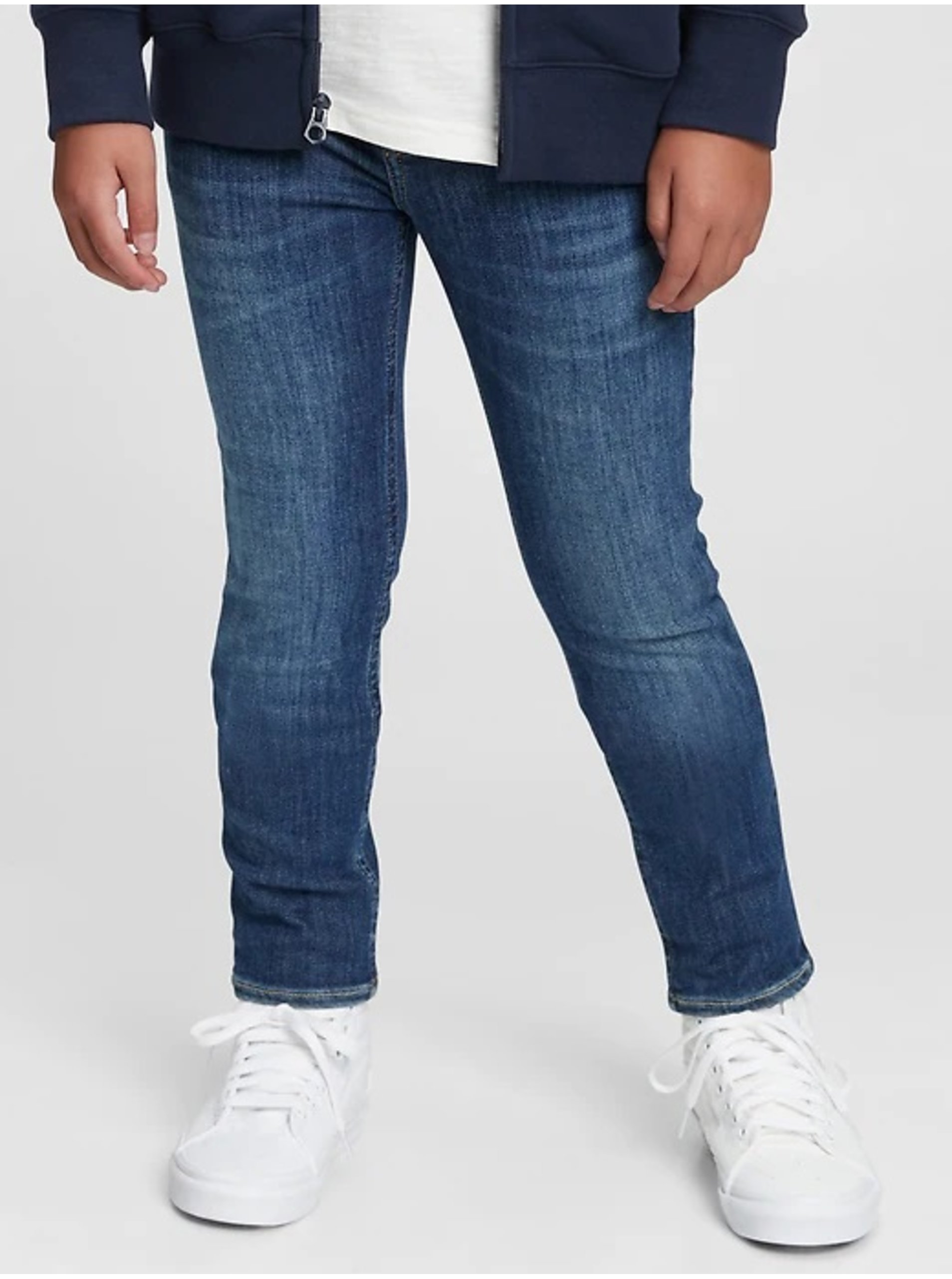 Levně Modré klučičí džíny skinny jeans with Washwell