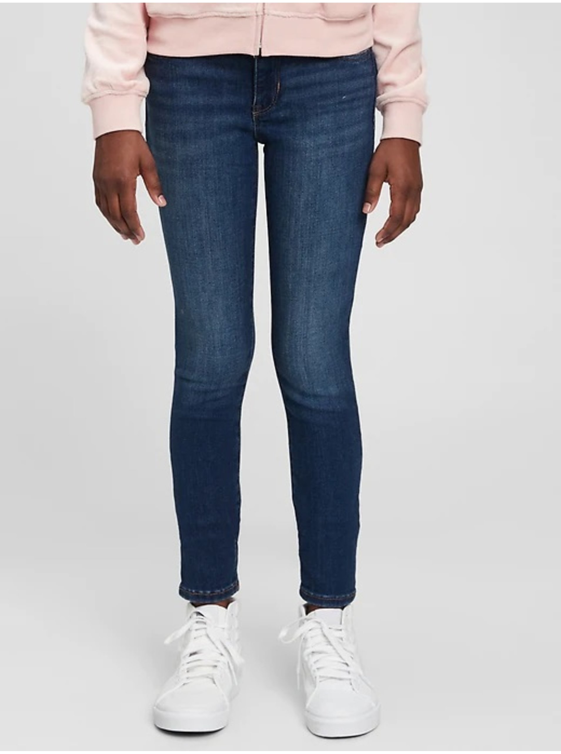 E-shop Modré holčičí džíny basic skinny