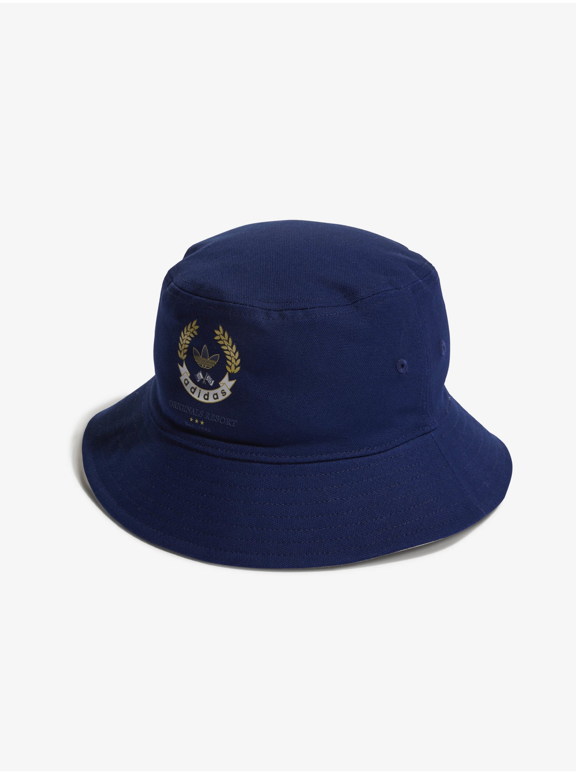 Levně Bílo-modrý oboustranný klobouk adidas Originals Bucket