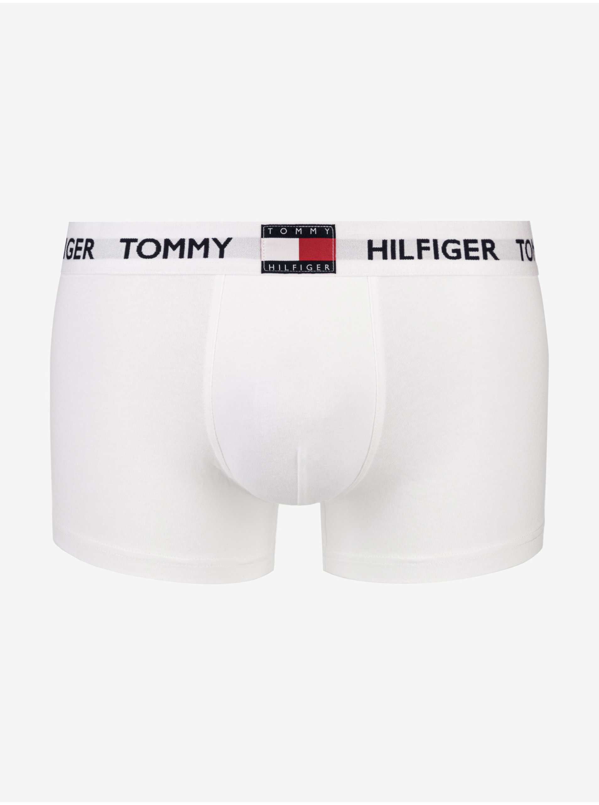 Levně Bílé pánské boxerky Tommy Hilfiger Underwear
