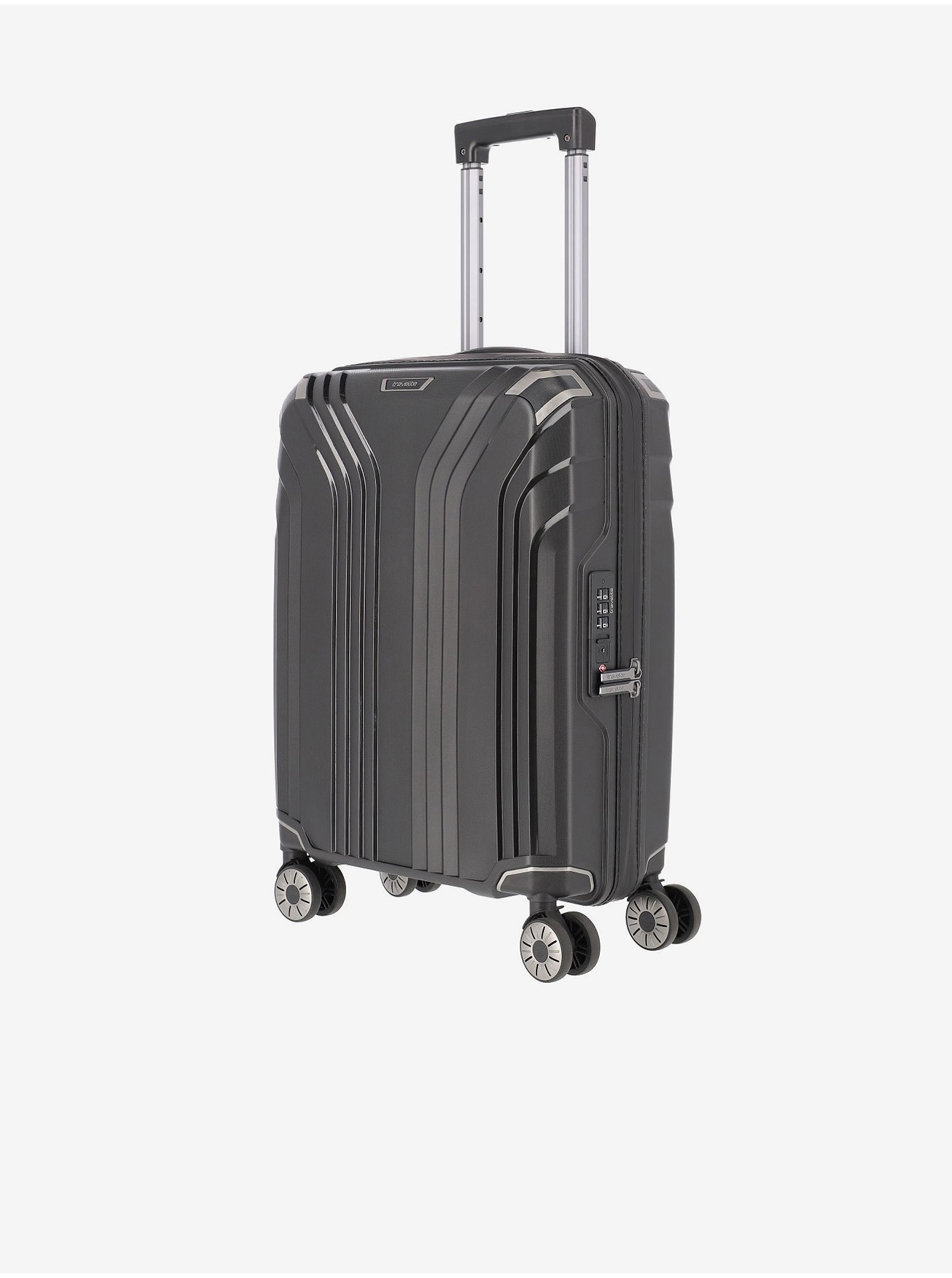 Levně Cestovní kufr v černé barvě Travelite Elvaa 4w S Black