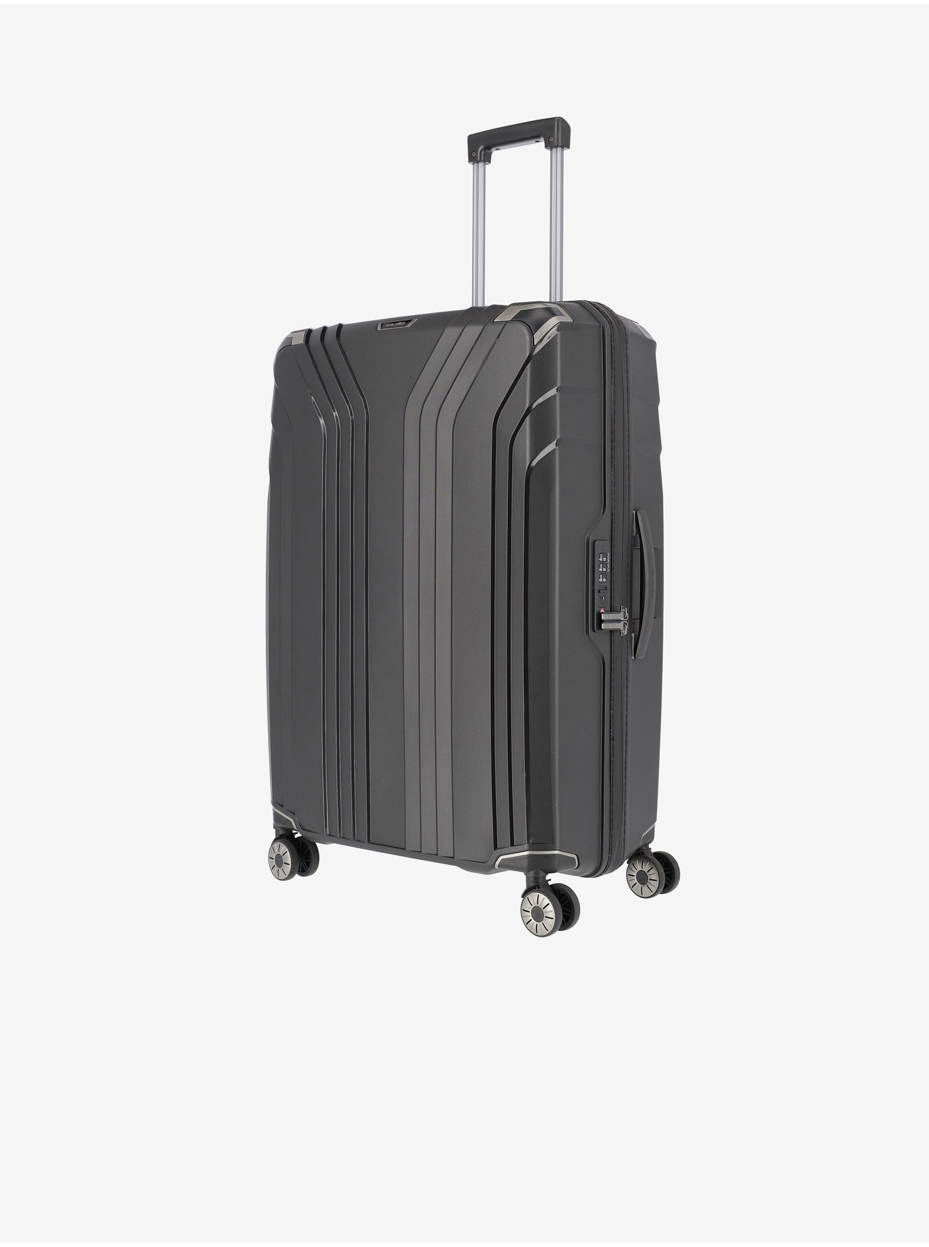 Levně Cestovní kufr v černé barvě Travelite Elvaa 4w L Black