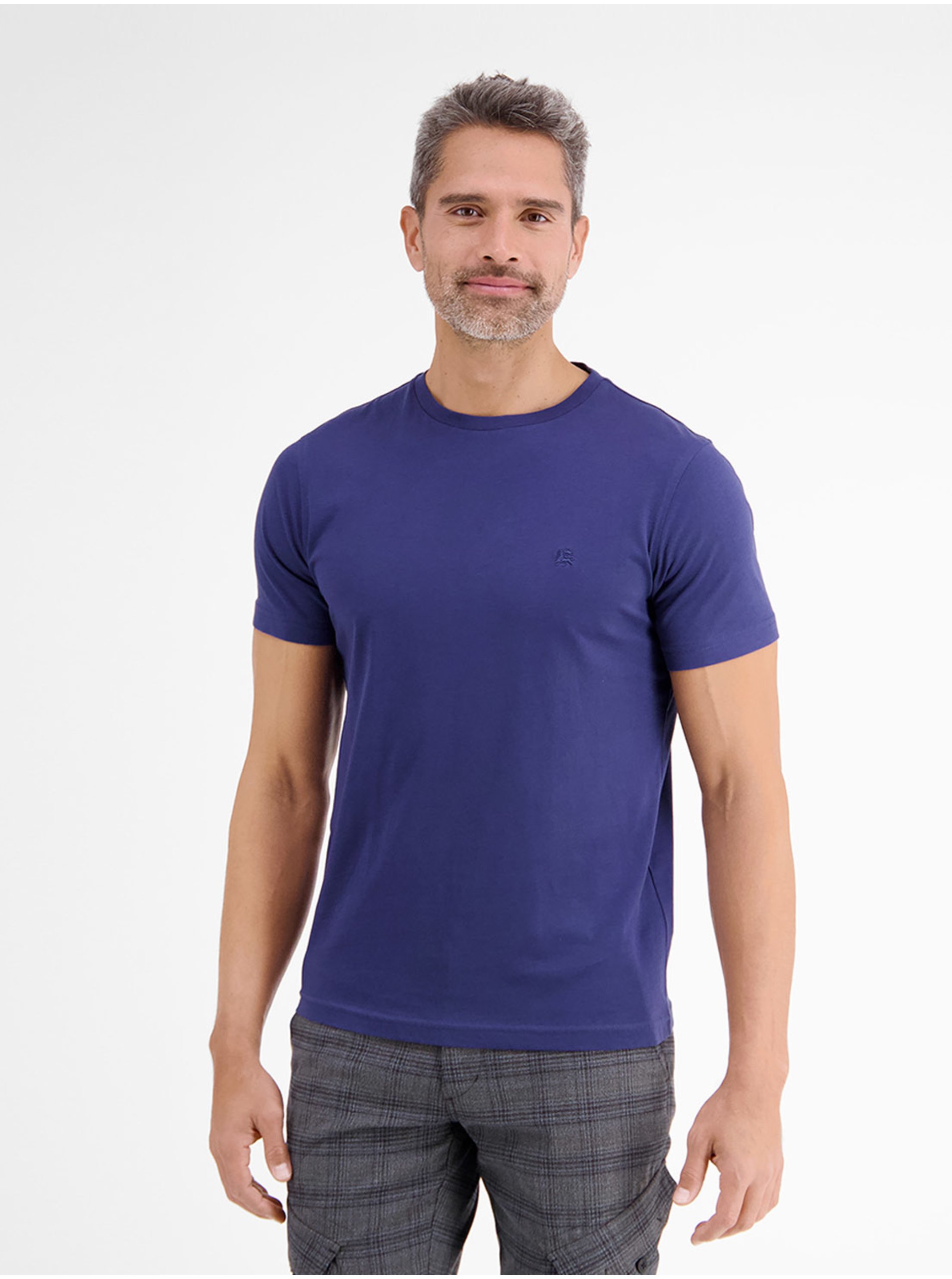 Lacno Basic tričká pre mužov LERROS - tmavomodrá