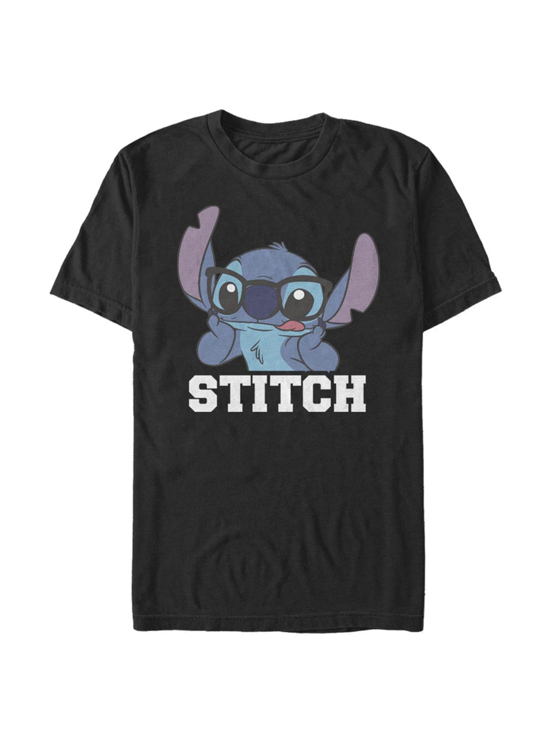 Levně Černé pánské tričko Disney STITCH