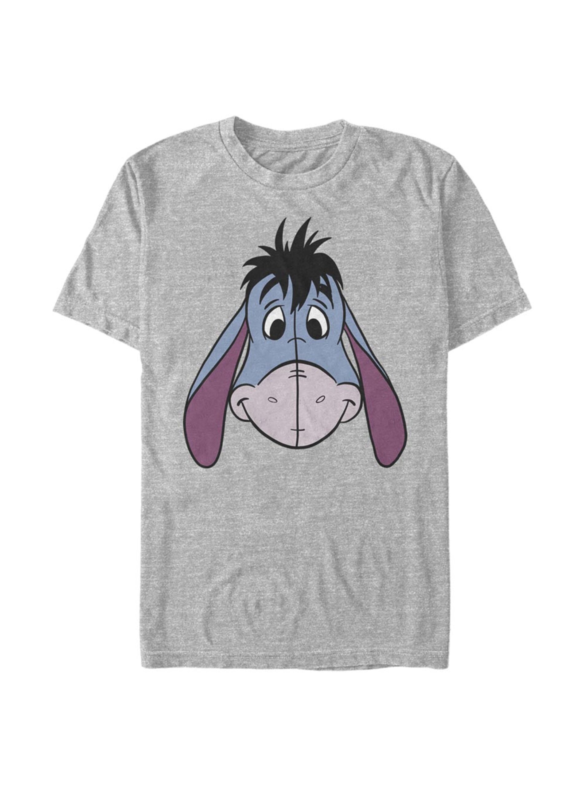 Melírované šedé pánské tričko Disney Classics Eyore Big Face