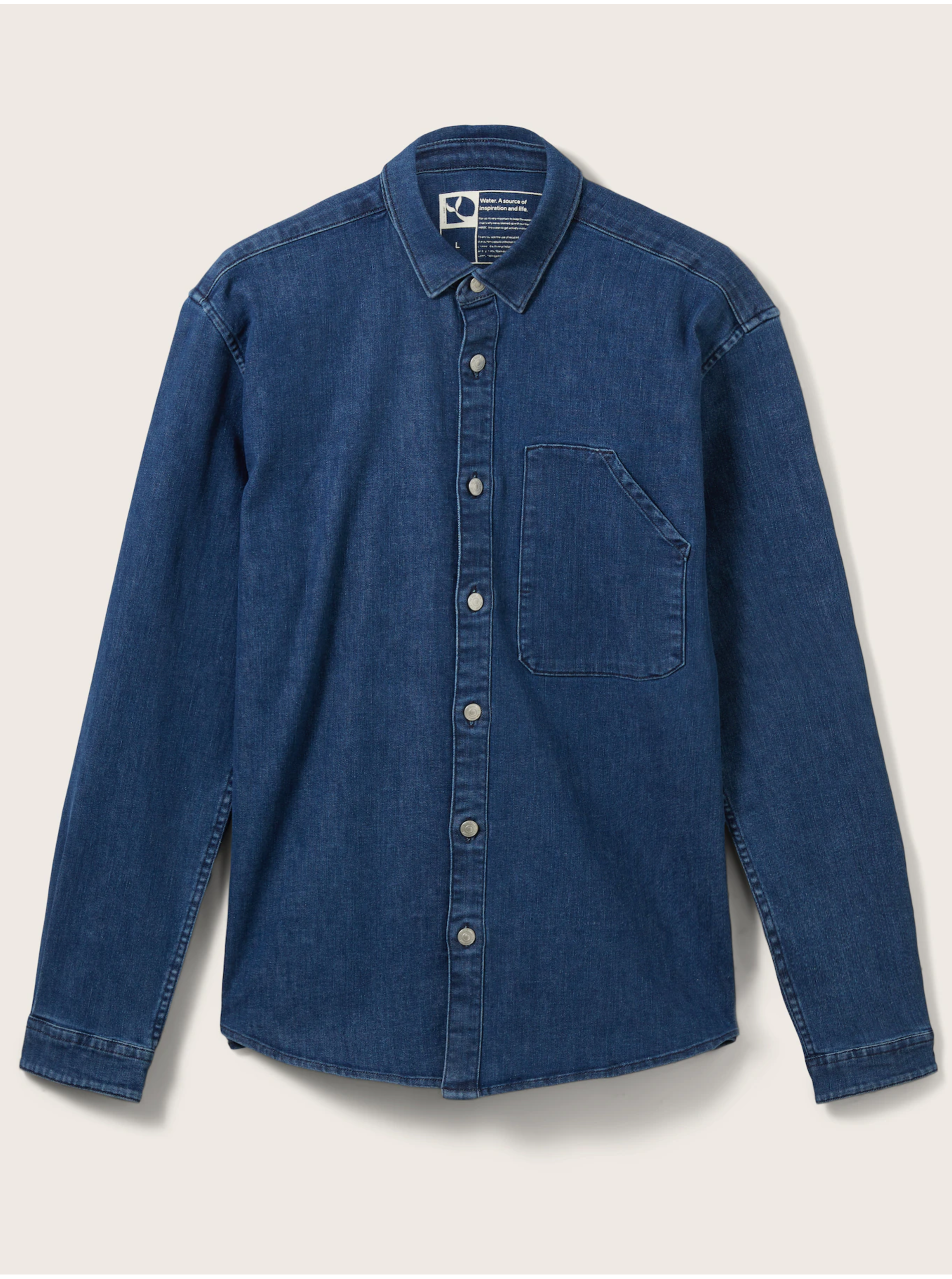 Modrá pánská džínová košile Tom Tailor Denim