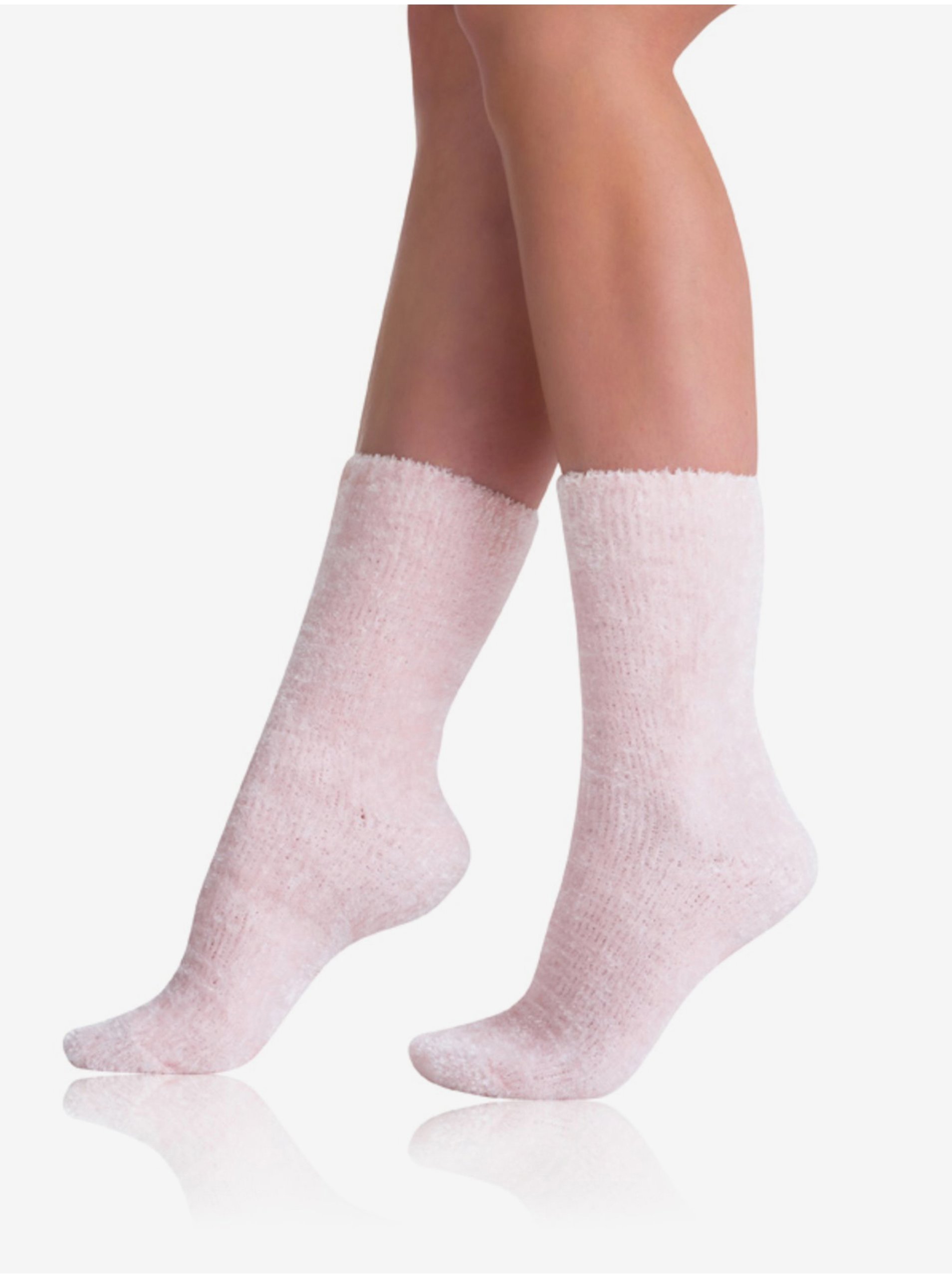 Lacno Svetloružové dámske mäkké ponožky Bellinda EXTRA SOFT SOCKS