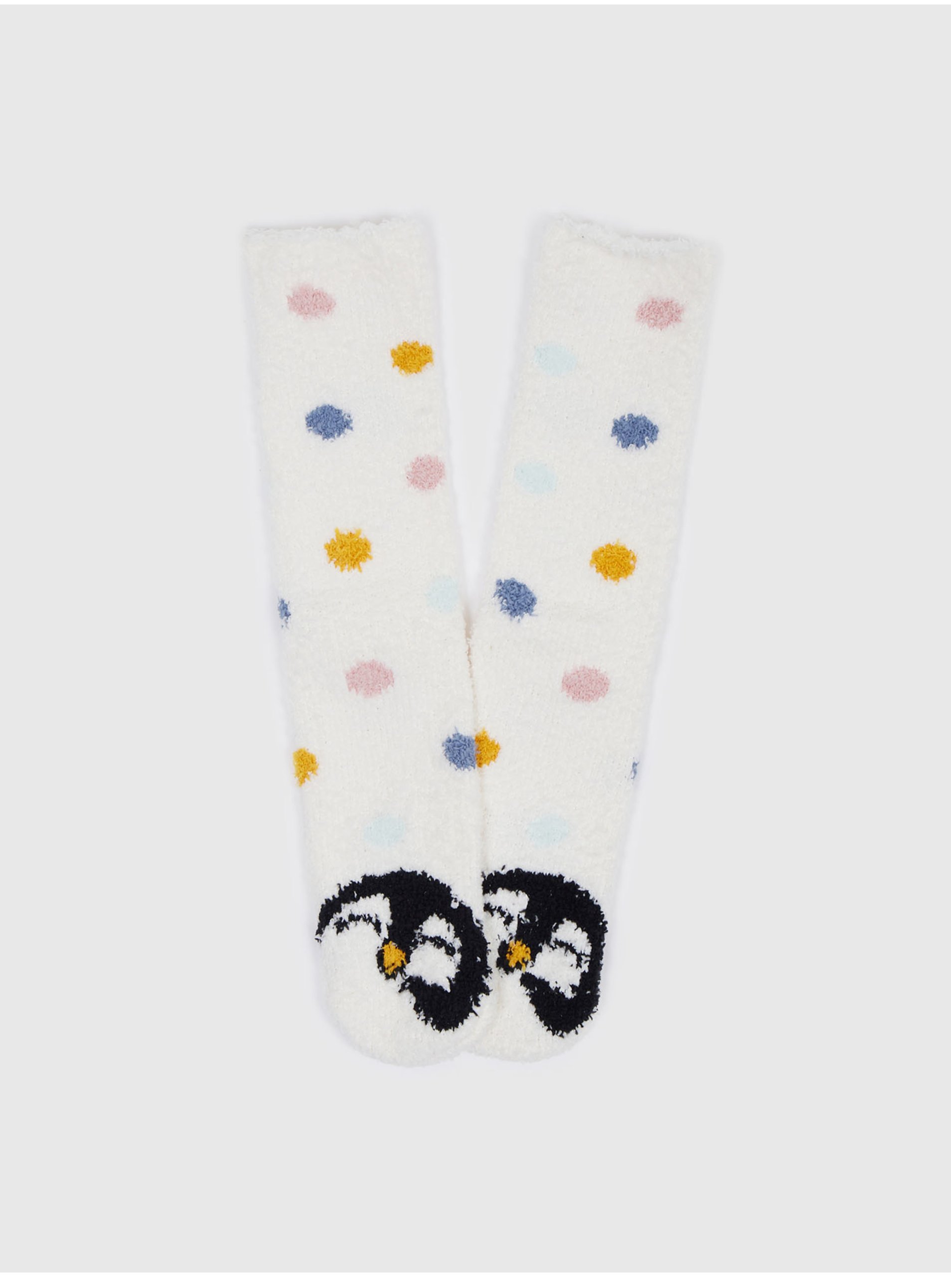 E-shop Krémové dámske bodkované ponožky GAP
