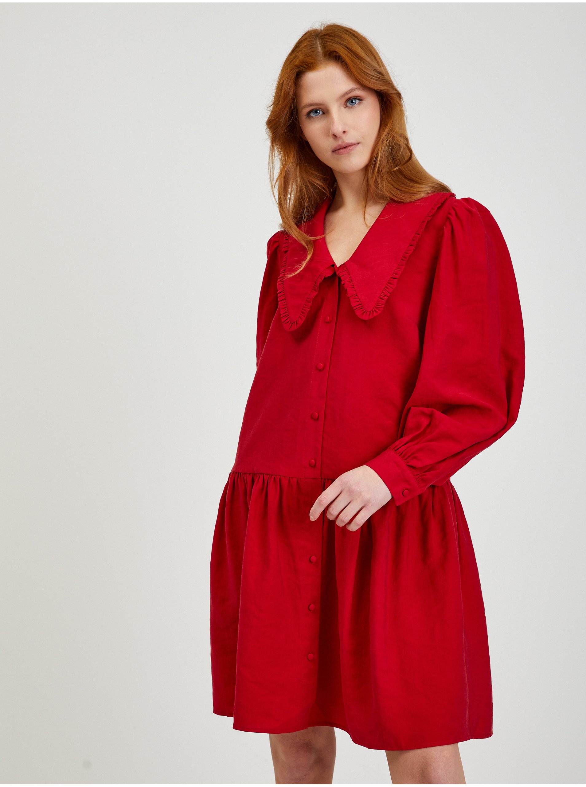 Lacno Košeľové šaty pre ženy ORSAY - červená