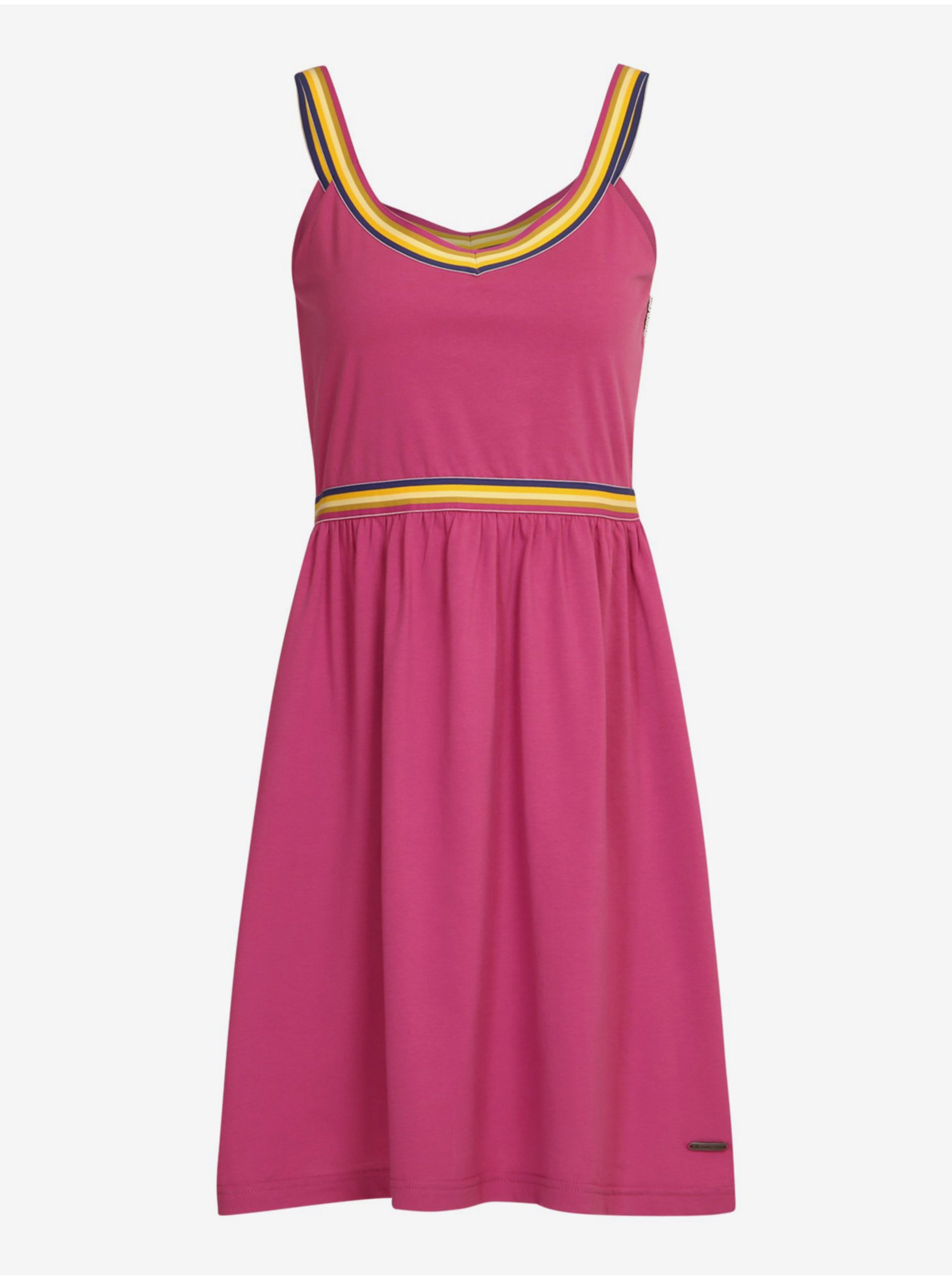 Levně Růžové dámské šaty ALPINE PRO XOLA