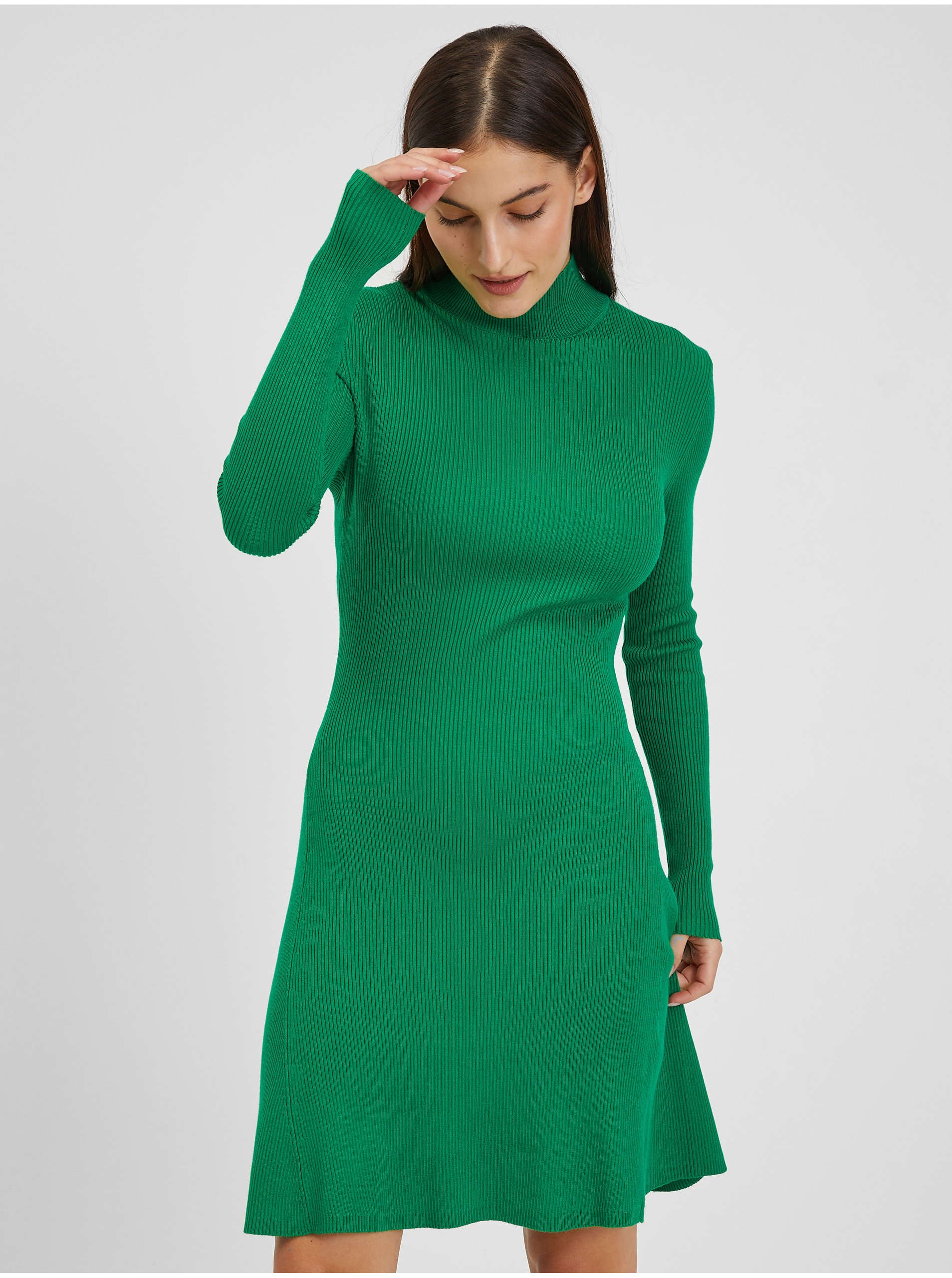 Lacno Mikinové a svetrové šaty pre ženy ORSAY - zelená