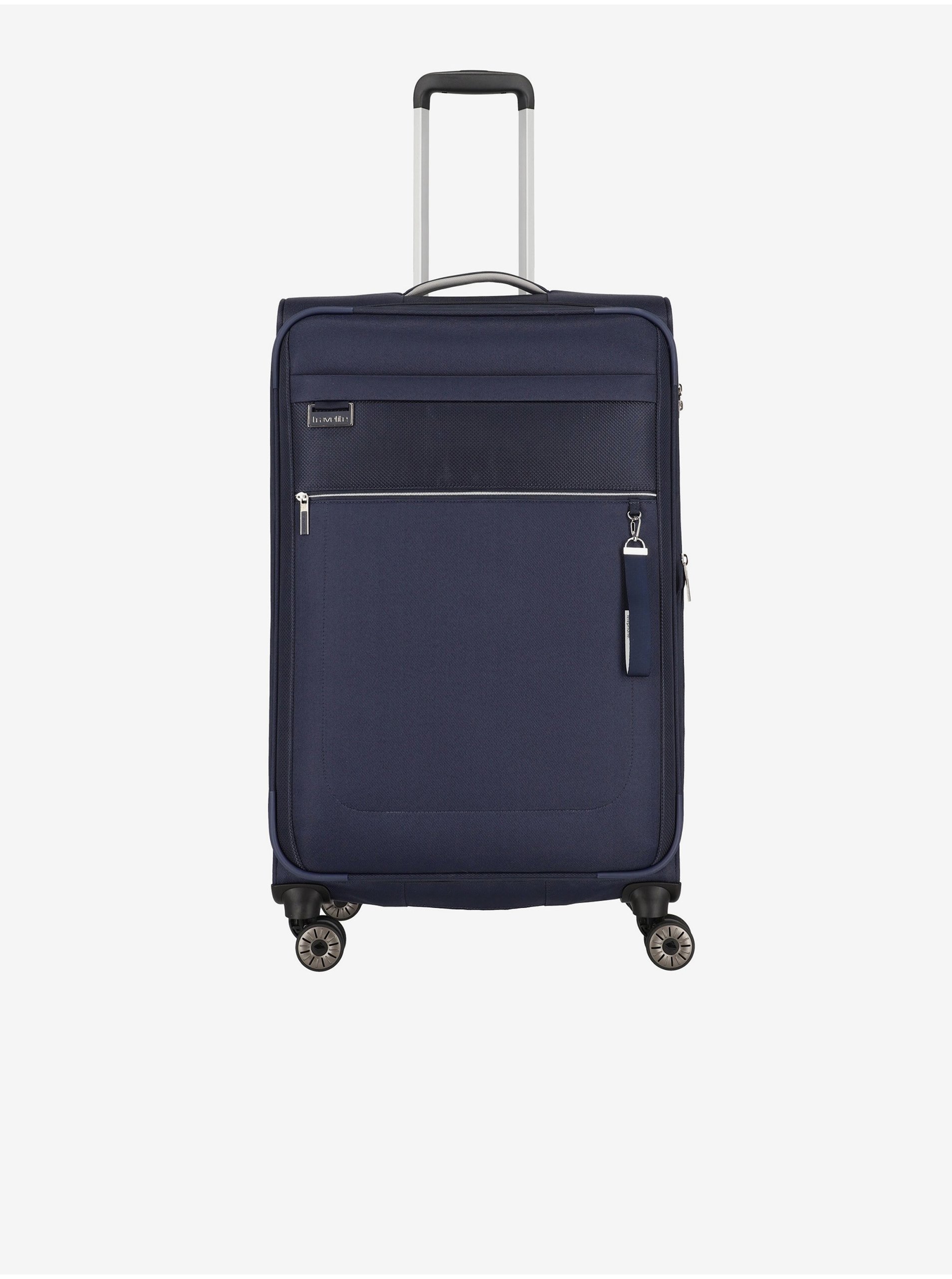 Levně Tmavě modrý cestovní kufr Travelite Miigo 4w L